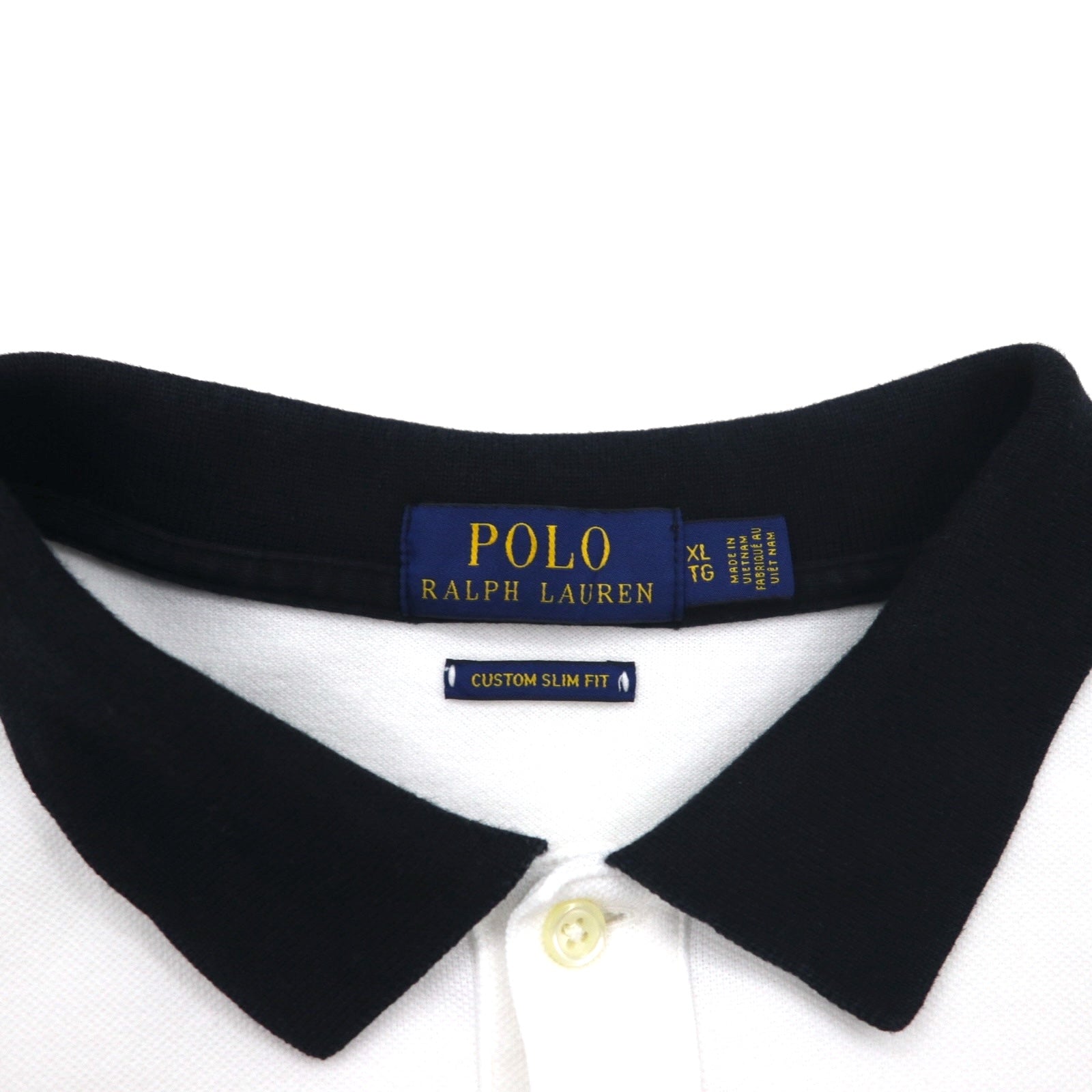 POLO RALPH LAUREN ビッグポニー 刺繍 ポロシャツ XL ホワイト POLO TEAM ナンバリング