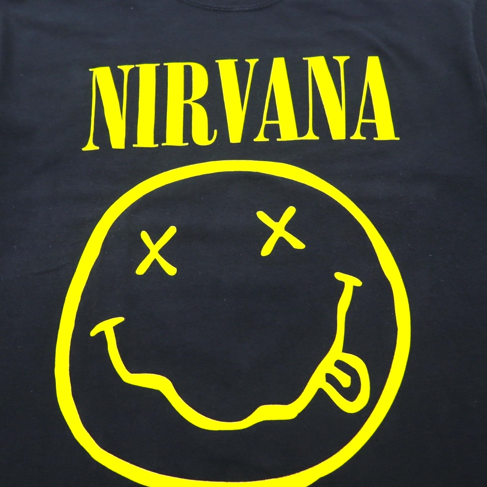 NIRVANA T-shirt rock band M cotone nero