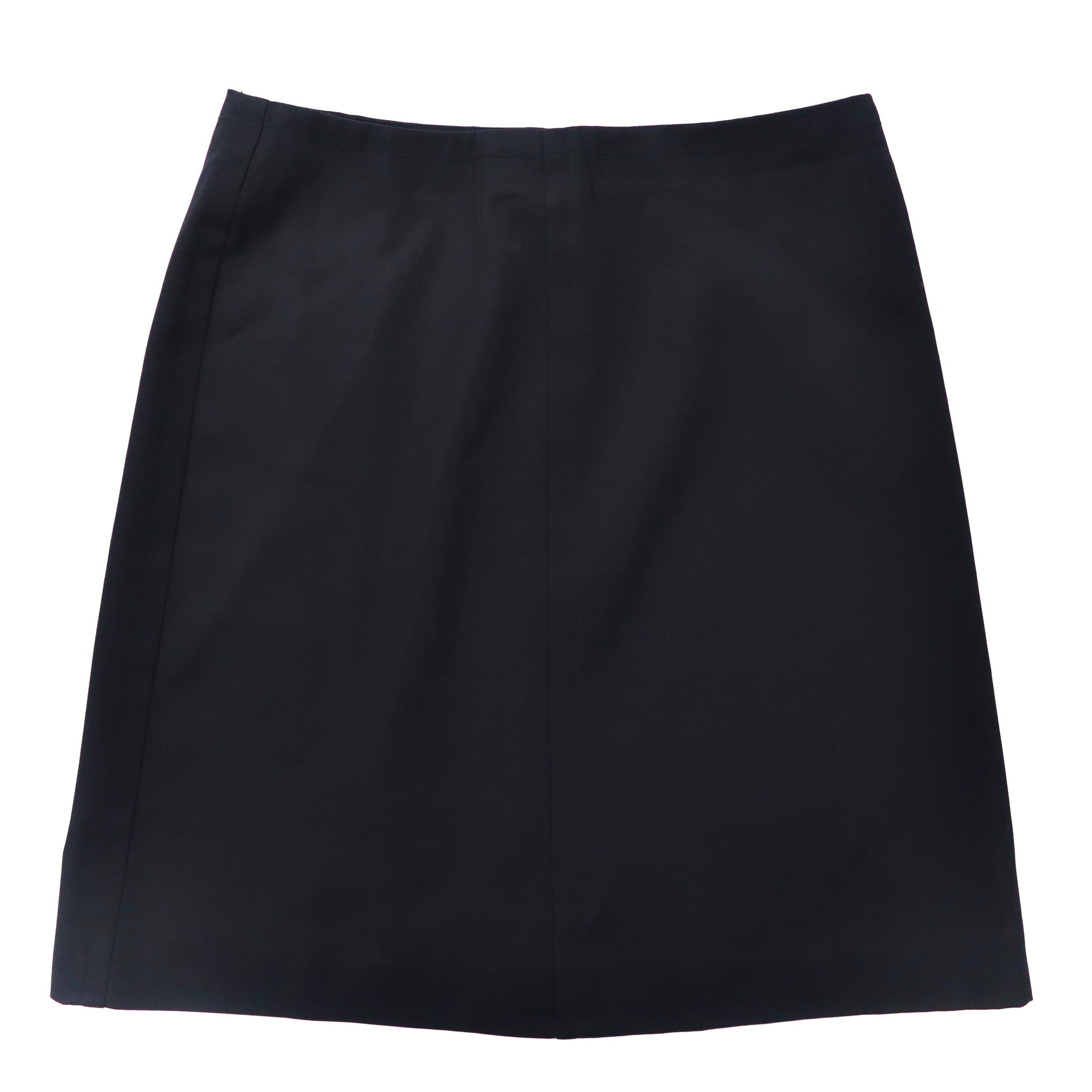 PRADA gonna a tubino 42 blu scuro misto lana e seta made in Romania