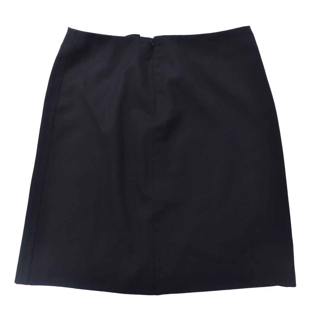 PRADA gonna a tubino 42 blu scuro misto lana e seta made in Romania