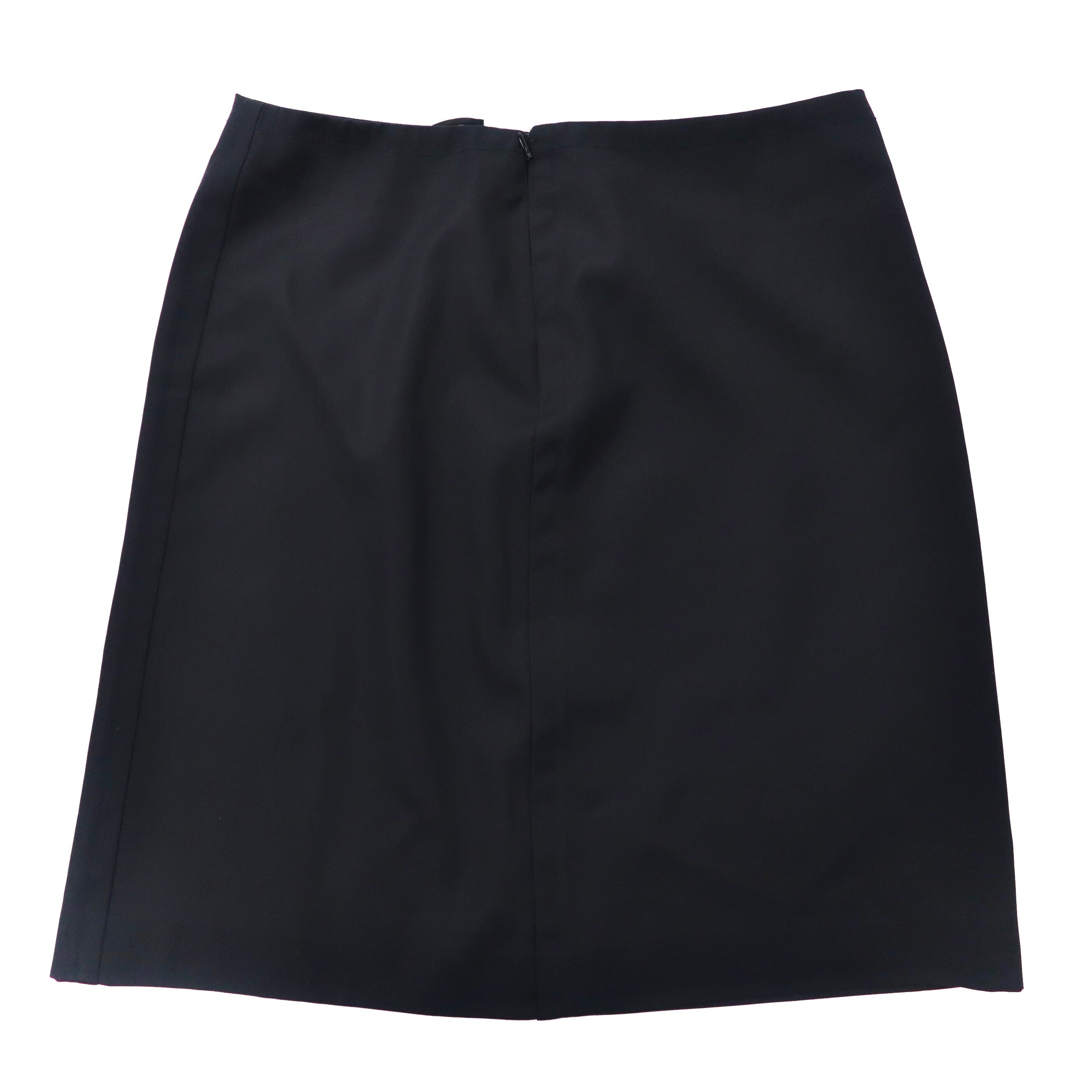 PRADA gonna a tubino 42 blu scuro misto lana e seta made in Romania