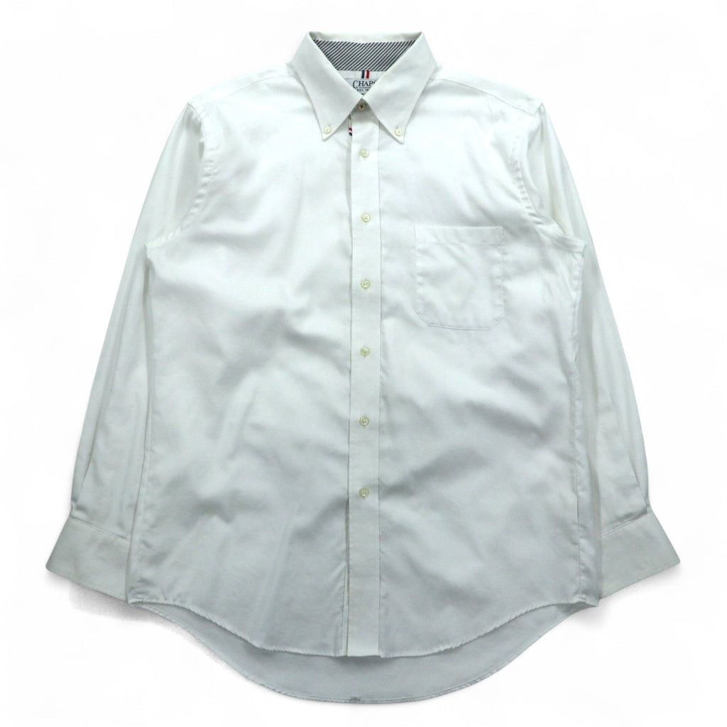 CHAPS オックスフォード ボタンダウンシャツ L ホワイト NON IRON PURE COTTON