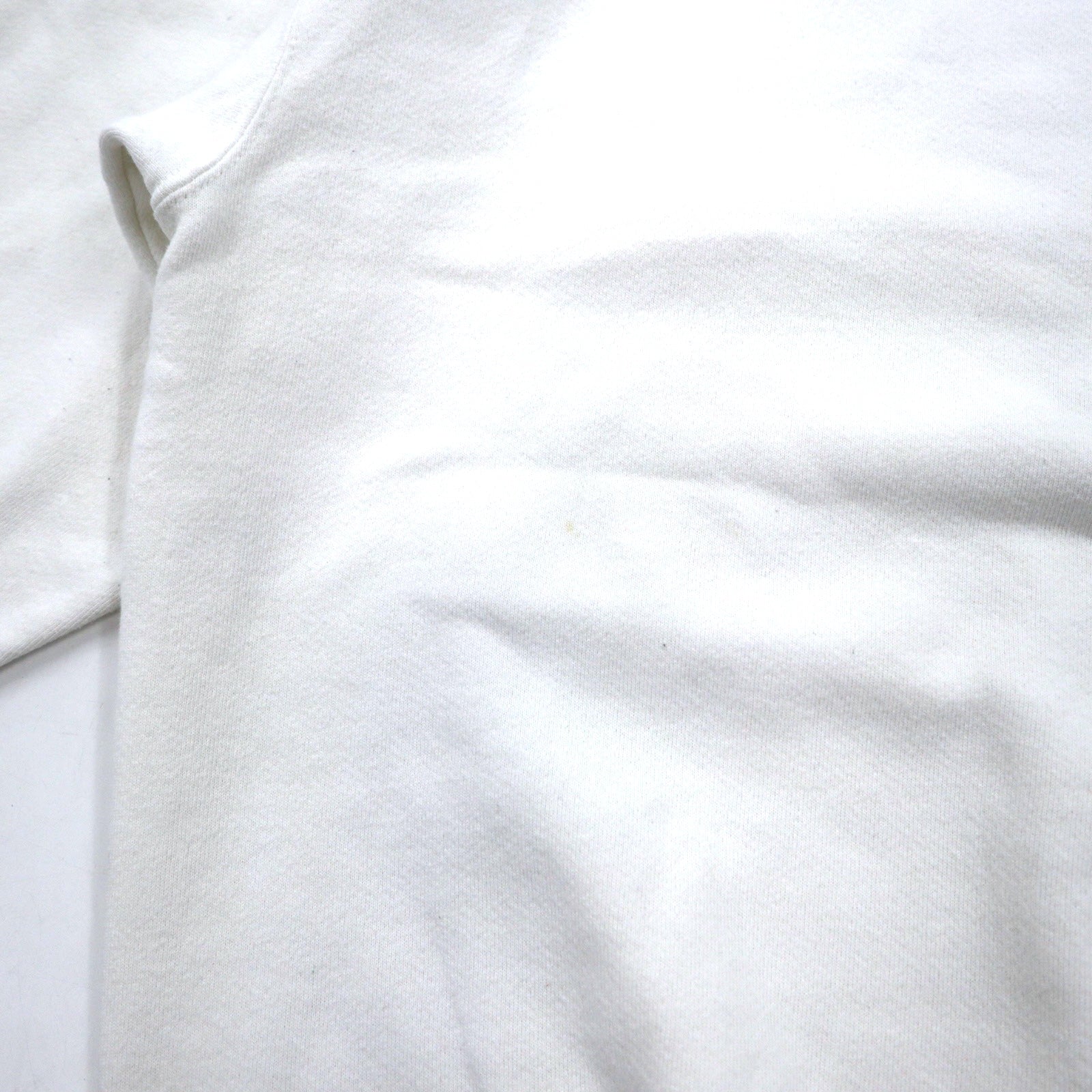 NIKE anni '90, made in USA, logo Swoosh ricamato, felpa bianca in cotone, taglia M, stampa sul retro NIKE TOWN.