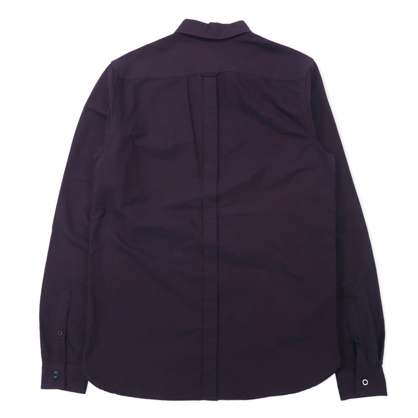FRED PERRY Camicia button-down S bordeaux a righe in cotone con logo ricamato M2559