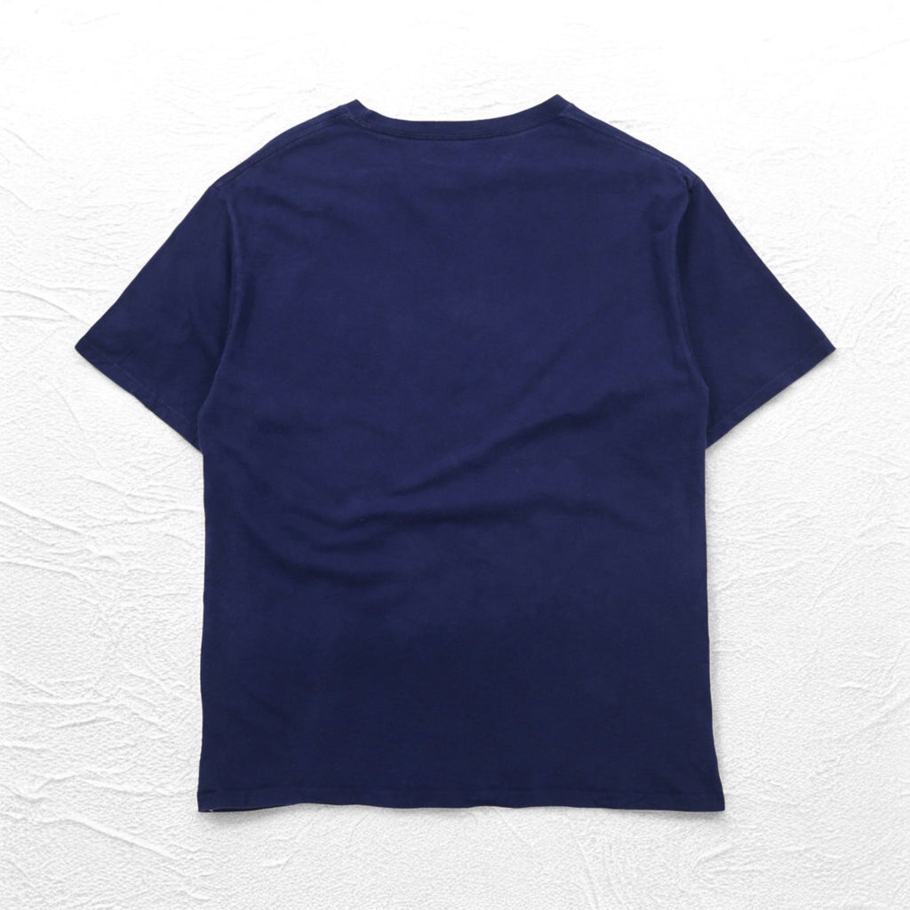majestic ベースボール プリント Tシャツ L ネイビー MLB NEWYORK YANKEES ホンジュラス製