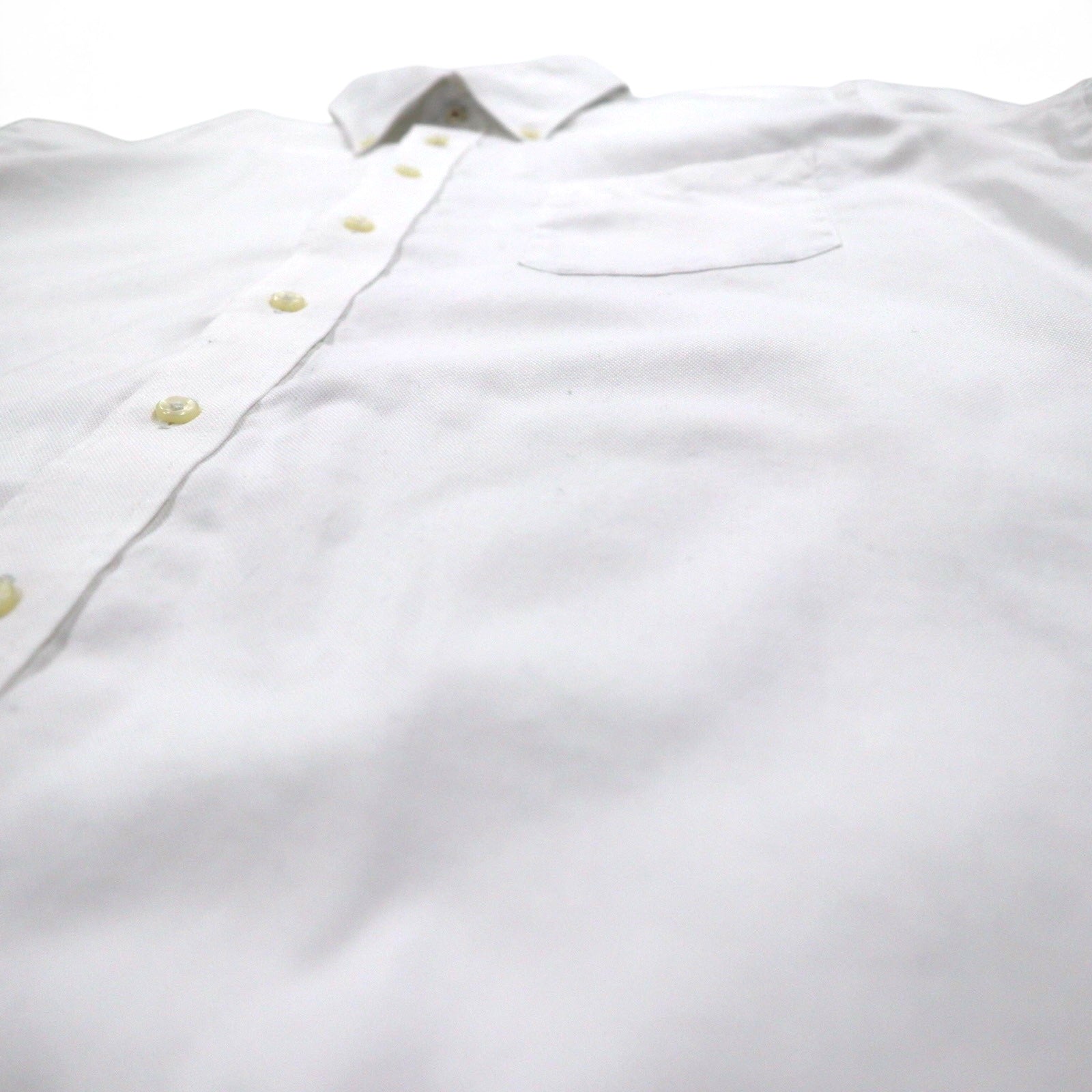 CHAPS オックスフォード ボタンダウンシャツ L ホワイト NON IRON PURE COTTON