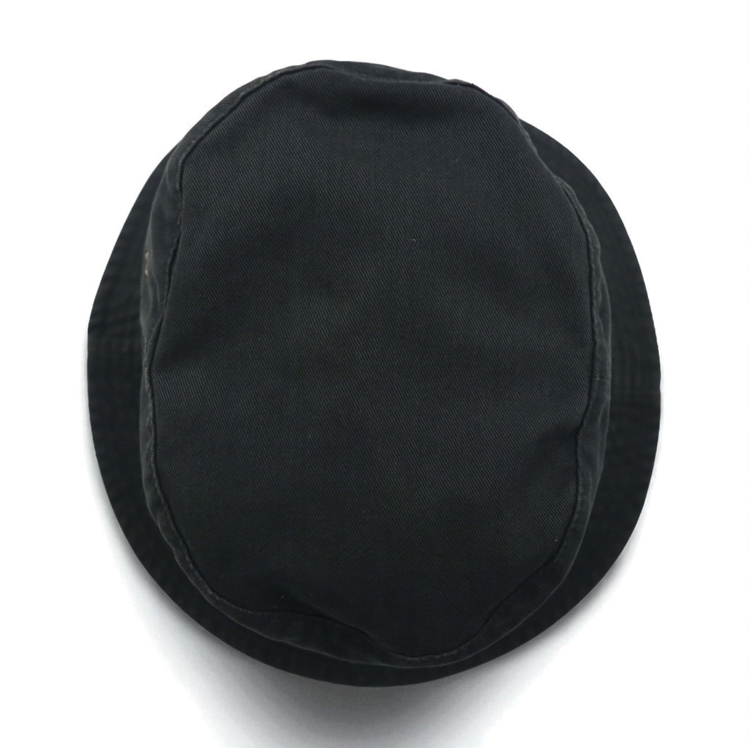 Polo by Ralph Lauren Cappello a secchiello anni '90, taglia M, nero, cotone, ricamo piccolo cavallino