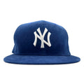 NEW ERA ベースボールキャップ 59.6cm ブルー コーデュロイ MLB ニューヨーク ヤンキース New York Yankees