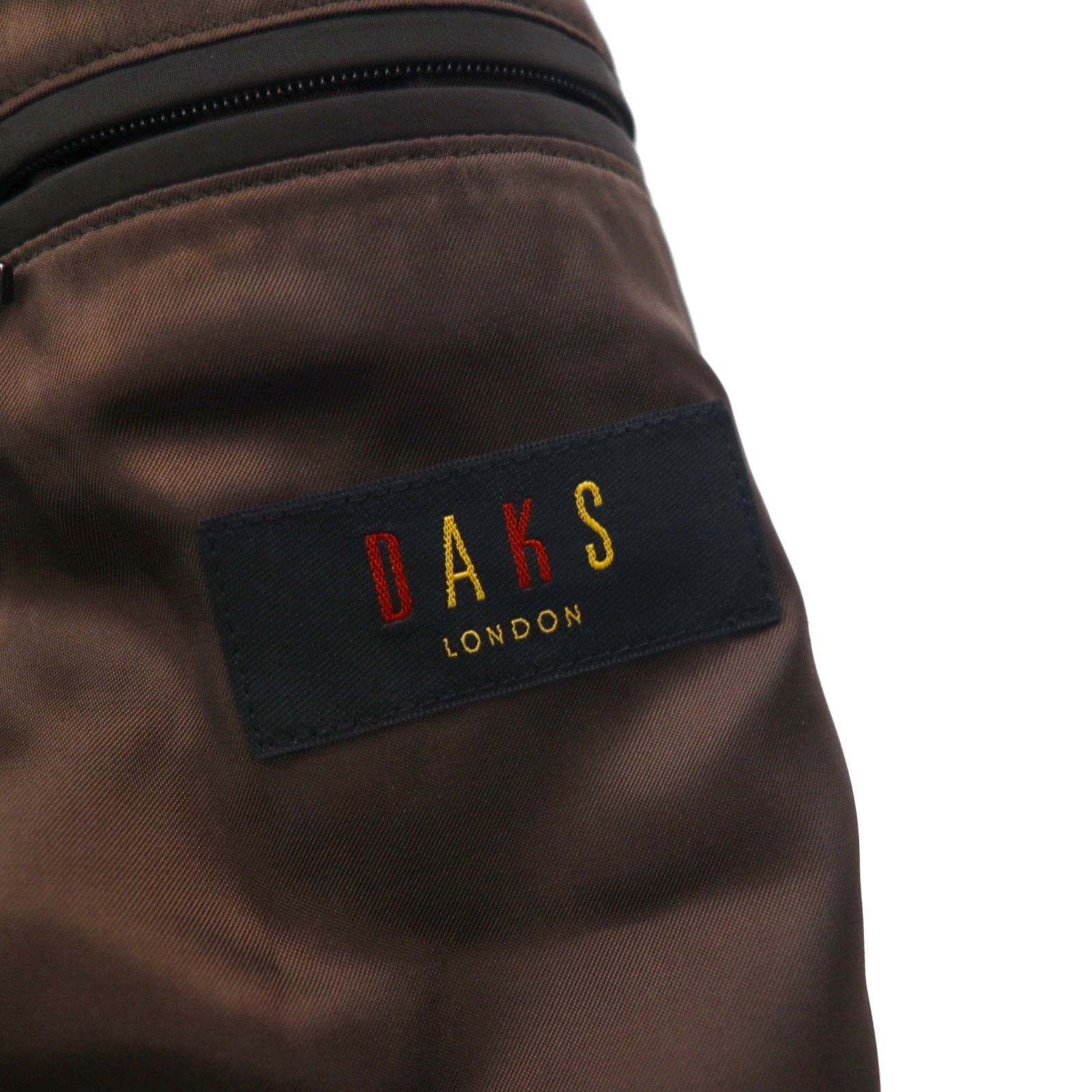 DAKS 4ポケット ハンティングジャケット M キルティング 中綿 チンストラップ エルボーパッチ 日本製