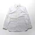 Ralph Lauren ボタンダウン シャツ XL ホワイト コットン スモールポニー刺繡