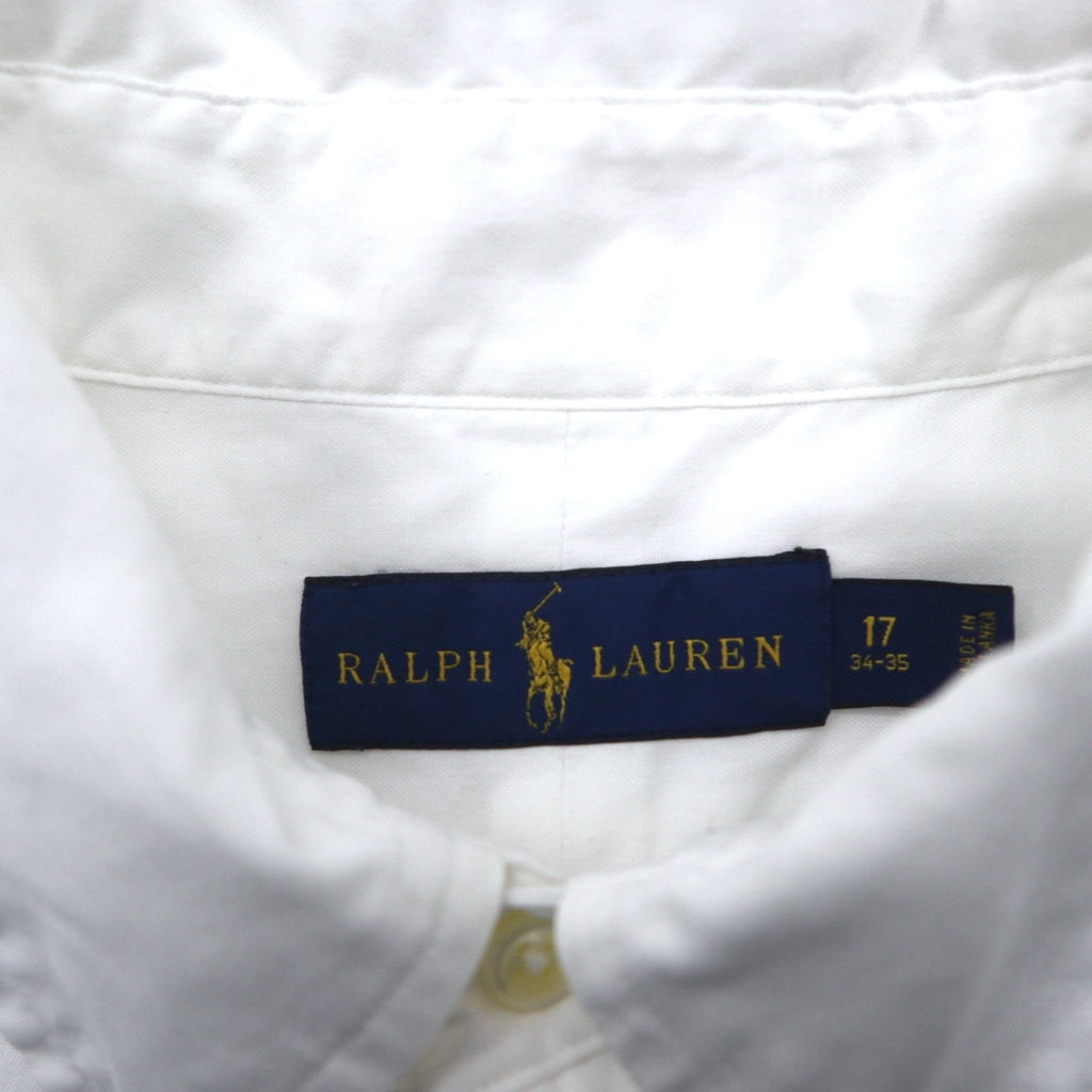 Ralph Lauren ボタンダウン シャツ XL ホワイト コットン スモールポニー刺繡
