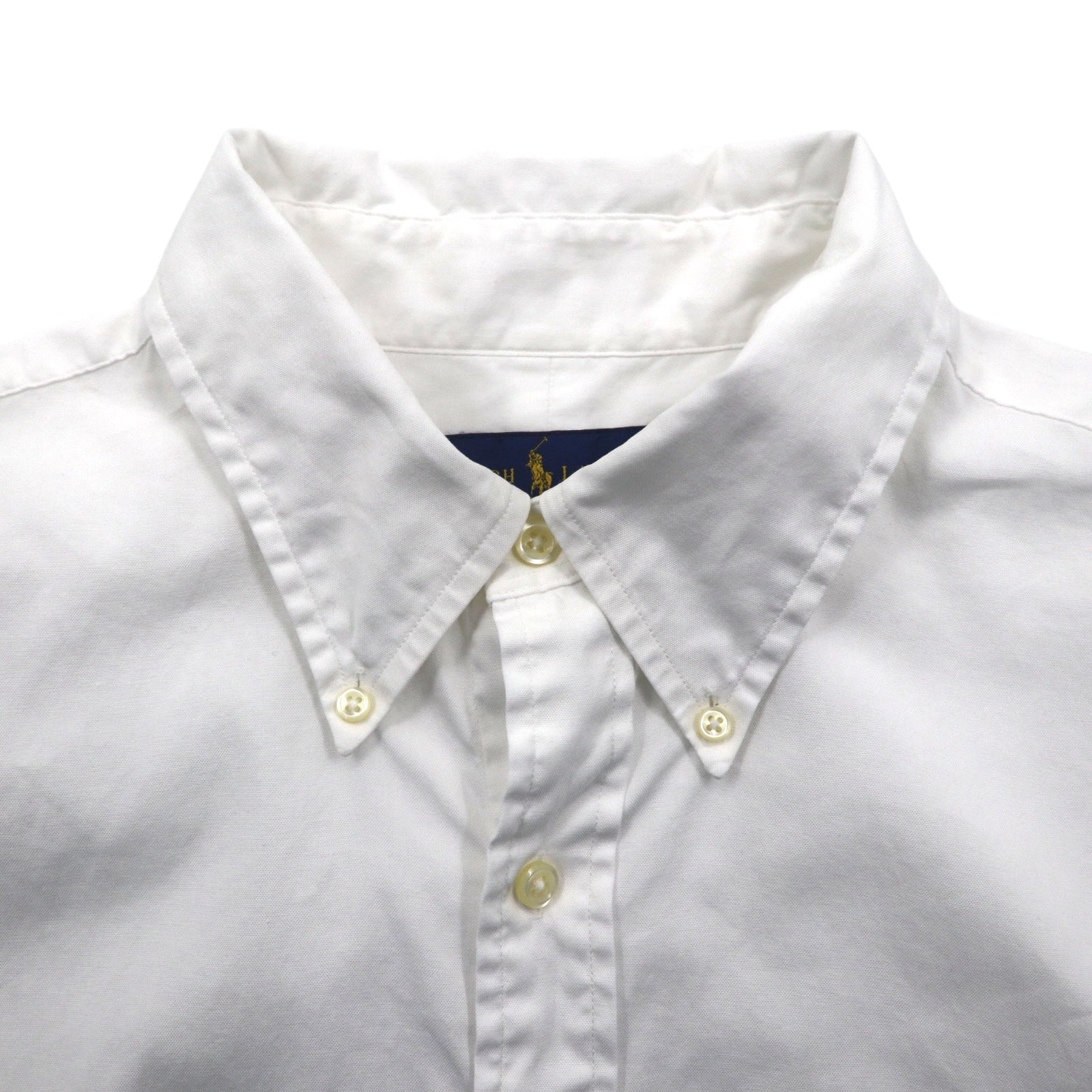 Ralph Lauren ボタンダウン シャツ XL ホワイト コットン スモールポニー刺繡