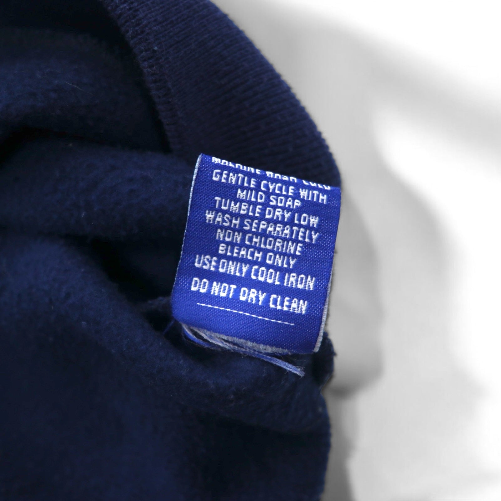 STARTER Anni '90 College Ricamato Ribbed Felpa XL Blu Scuro MICHIGAN