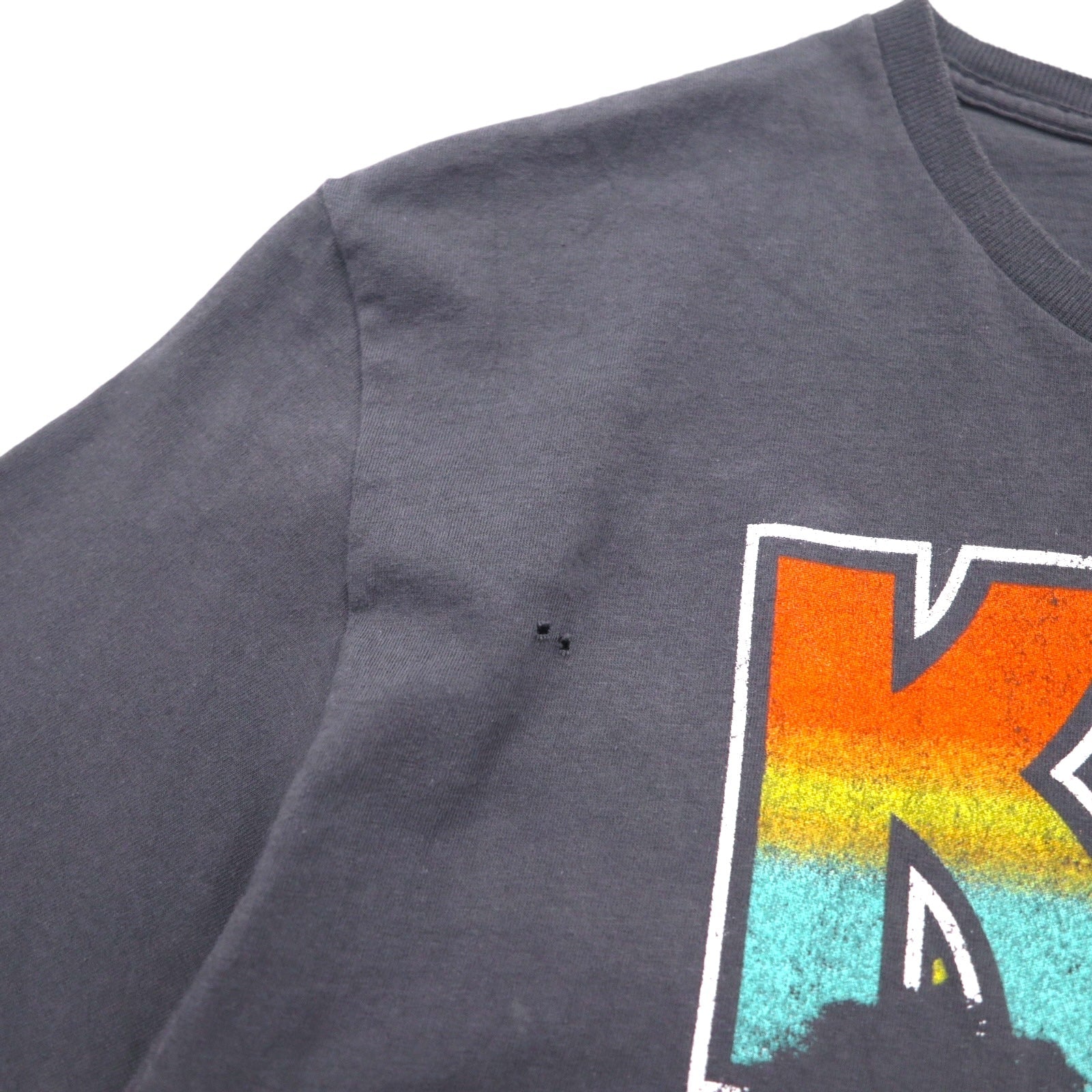 KISS Rock Band T-shirt L Grigio Cotone ROCK AND ROLL ALL NITE