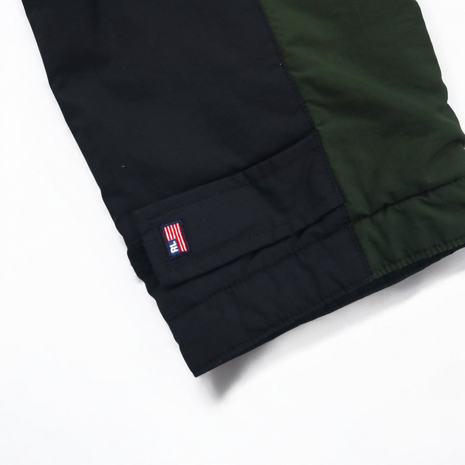 POLO JEANS CO. RALPH LAUREN Giacca da montagna foderata in pile anni '90 L verde nero