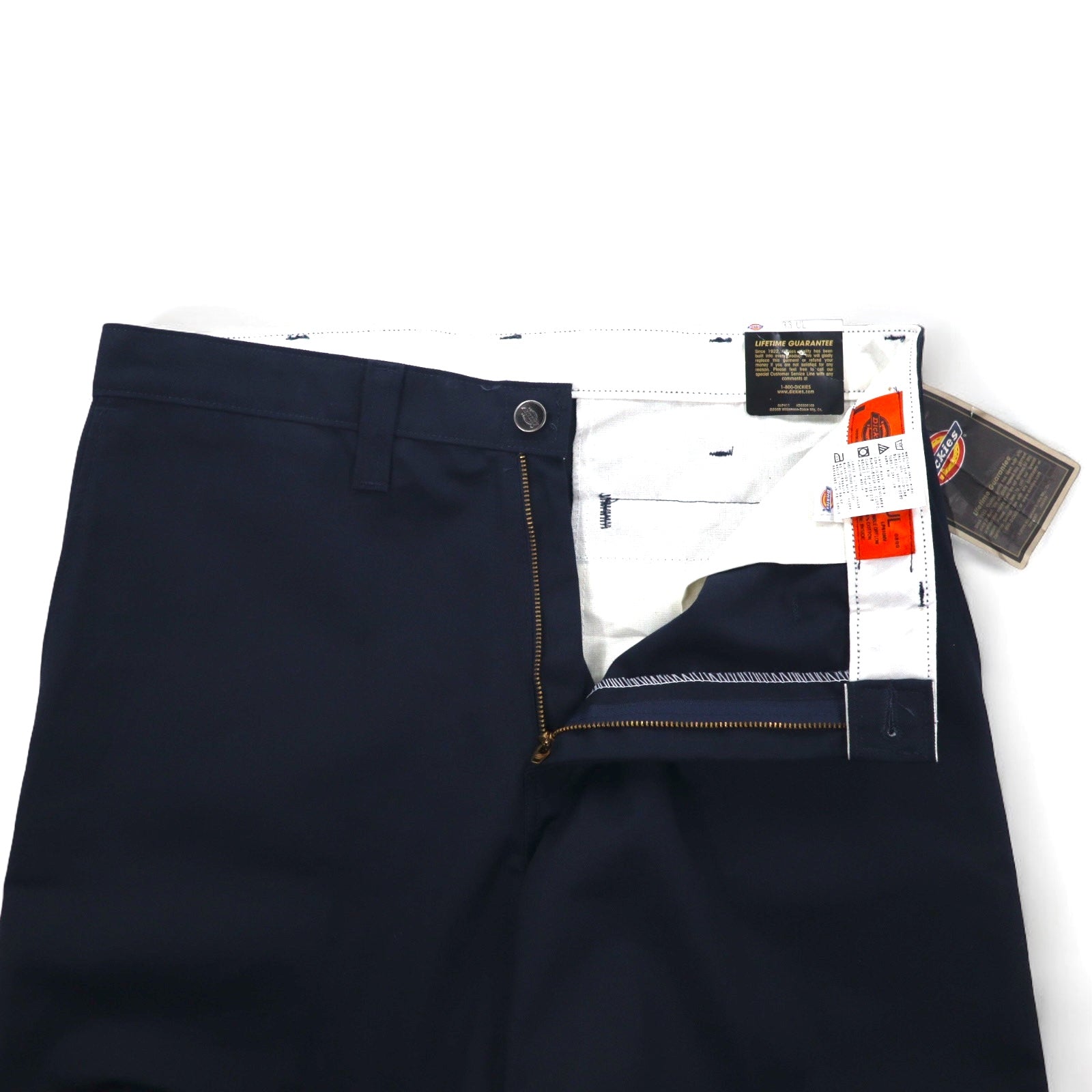 Dickies Pantaloni da lavoro Chino L Blu Navy Relaxed fit INDUSTRIAL FLAT FRONT PANT LP810 Fabbricato in Honduras Nuovo