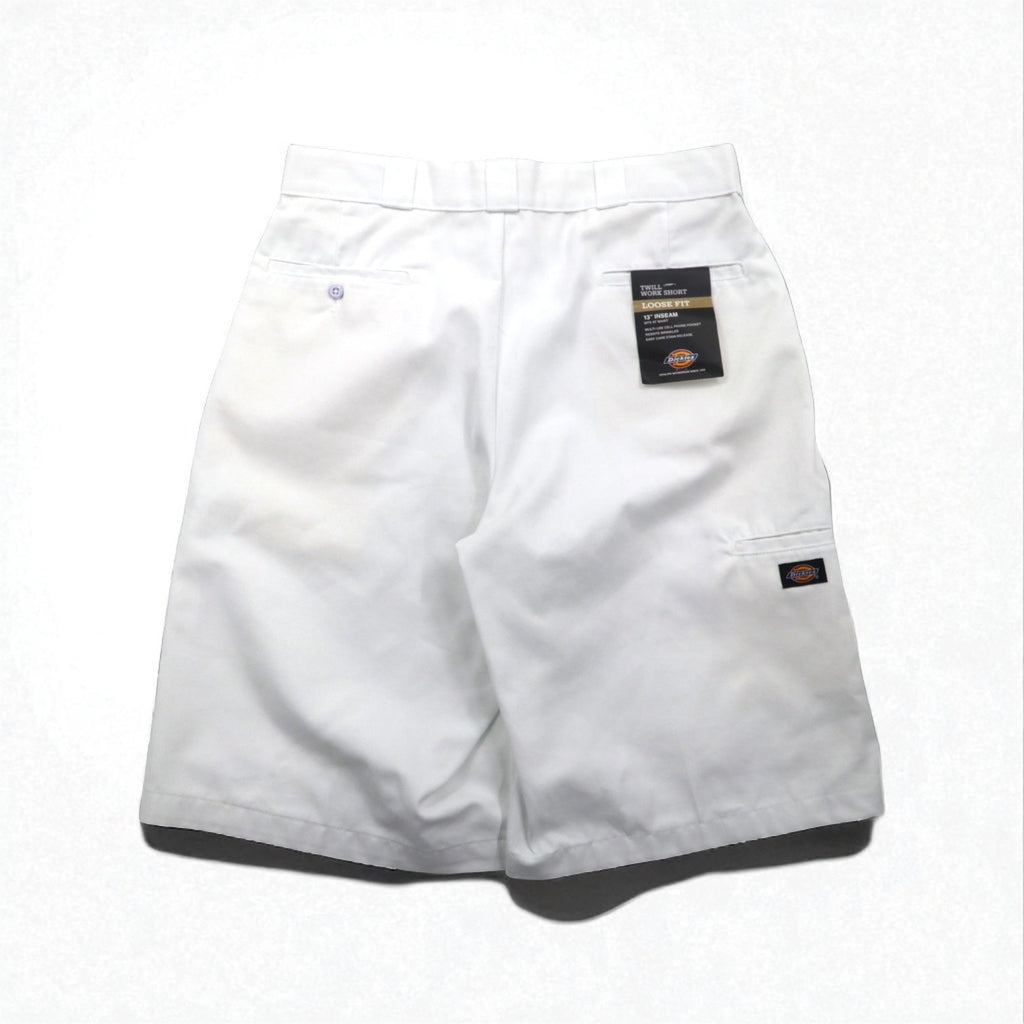 Dickies Loose Fit Pantaloncino da lavoro 13 pollici Multi-Use Pocket Work Shorts L, lunghezza al ginocchio, 42283WH, nuovo con etichetta