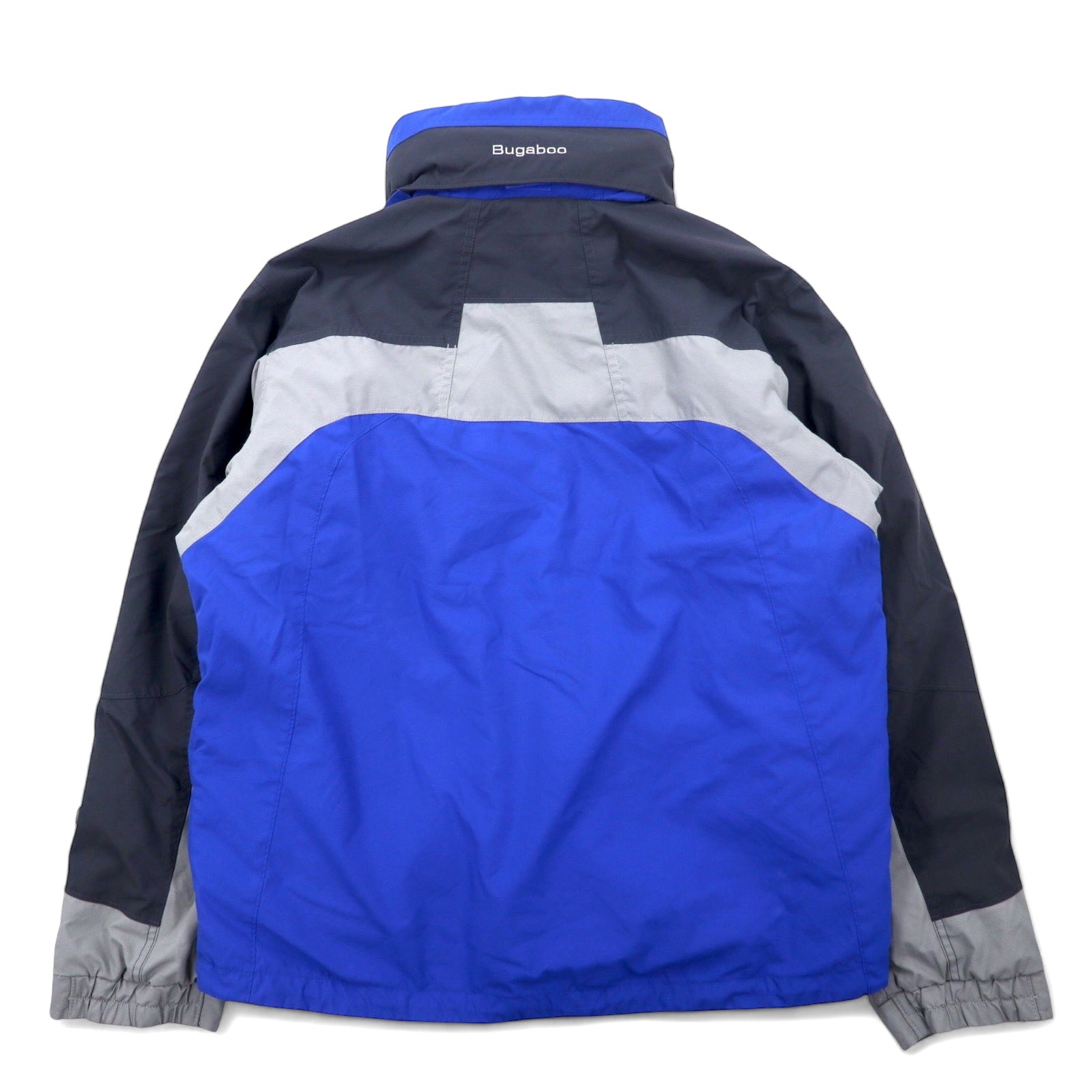 Columbia Giacca a vento 3 VIE M Blu Nylon Fodera in pile Cappuccio ripiegabile Logo ricamato Bugaboo Fabbricato in Sri Lanka