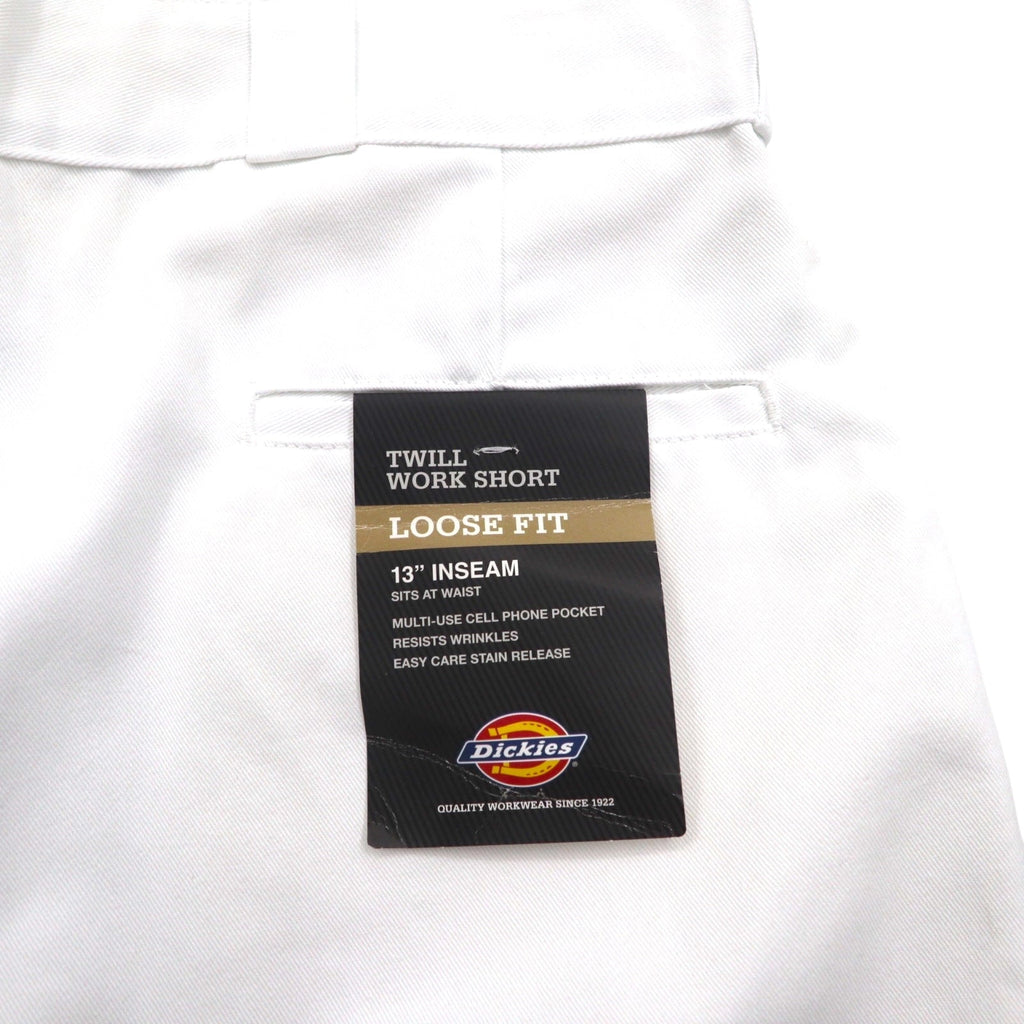 Dickies Loose Fit Pantaloncino da lavoro 13 pollici Multi-Use Pocket Work Shorts L, lunghezza al ginocchio, 42283WH, nuovo con etichetta
