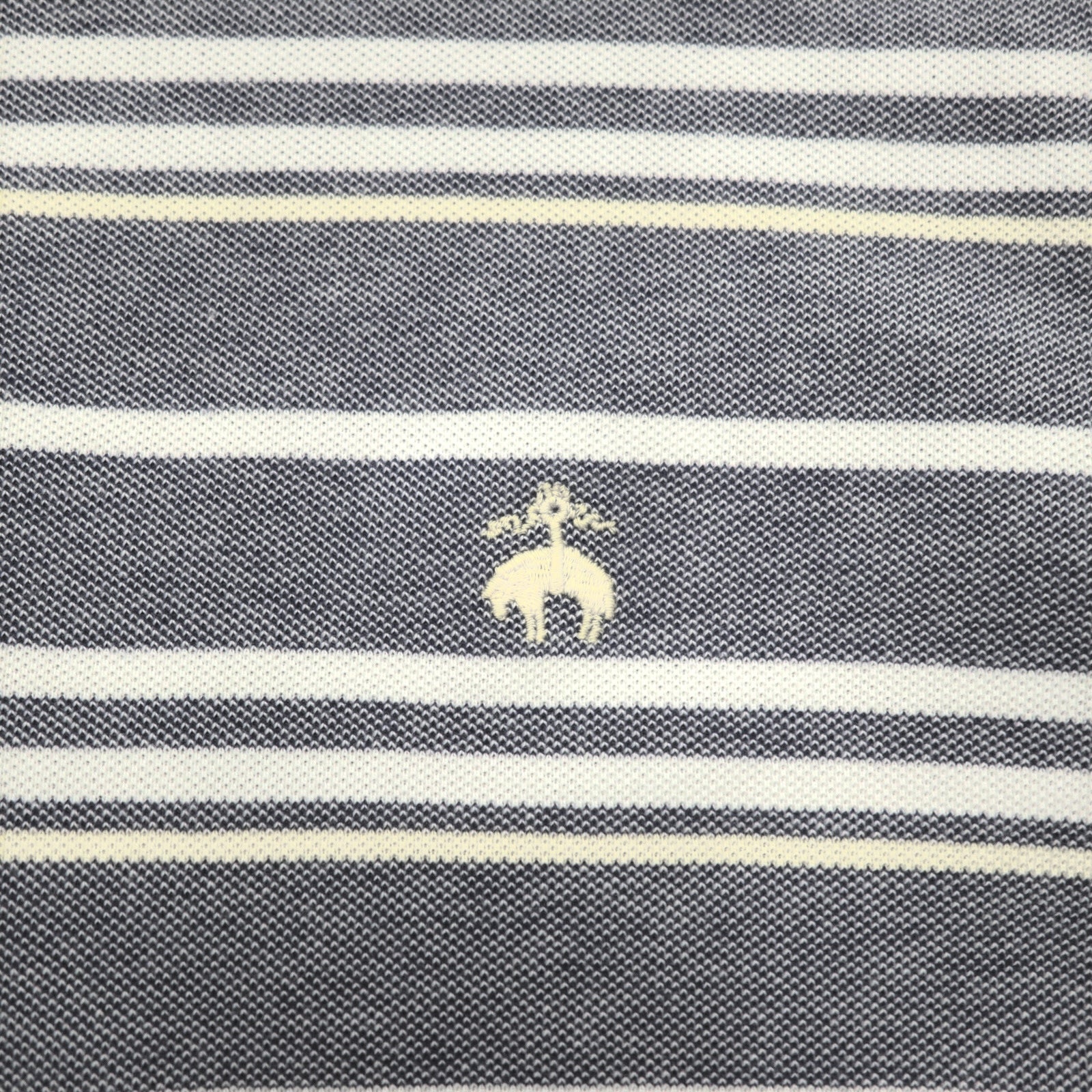 Brooks Brothers  ボーダー ポロシャツ L ブルー PERFORMANCE POLO SLIM FIT