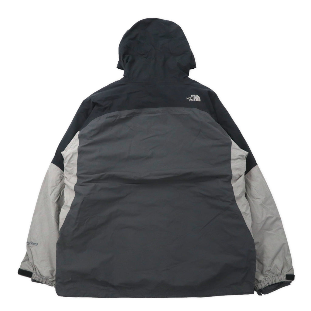 THE NORTH FACE Giacca a vento 3-in-1, taglia XXL, colore grigio, in nylon HYVENT, impermeabile, con fodera isolante rimovibile