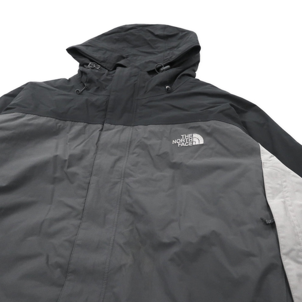 THE NORTH FACE Giacca a vento 3-in-1, taglia XXL, colore grigio, in nylon HYVENT, impermeabile, con fodera isolante rimovibile