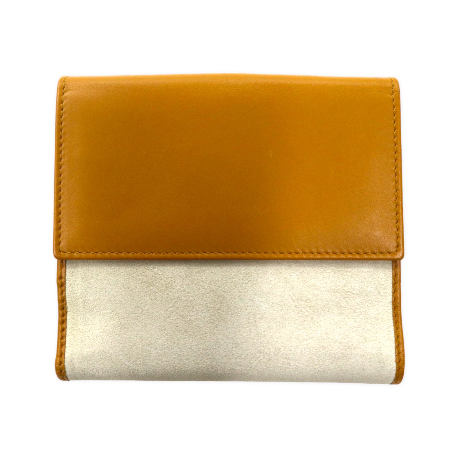 GUCCI Portafoglio a due ante con doppio gancio Jacky beige, pelle scamosciata, 035 2140 2169, made in Italy, articolo non utilizzato