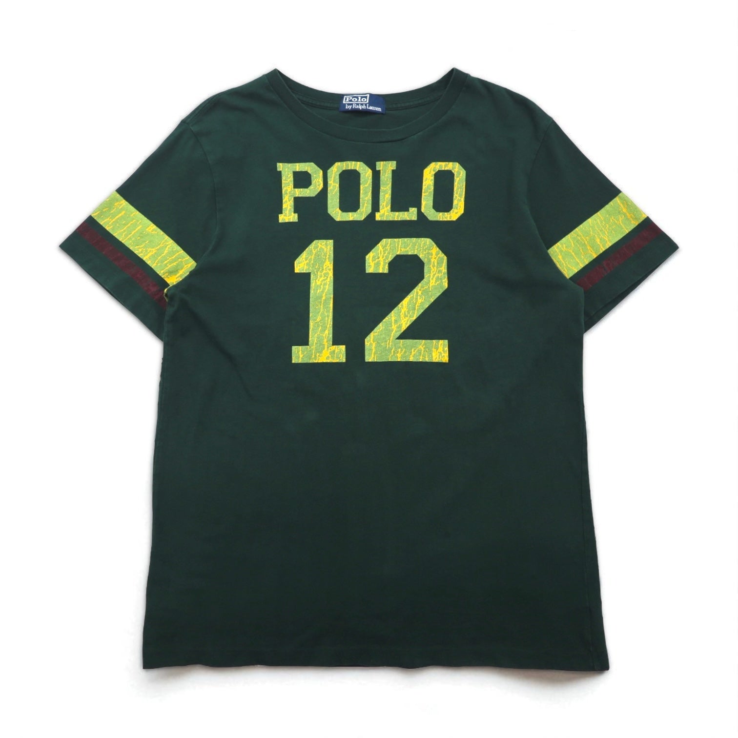 Polo by Ralph Lauren maglietta da football numerata anni '90, taglia M, verde cotone