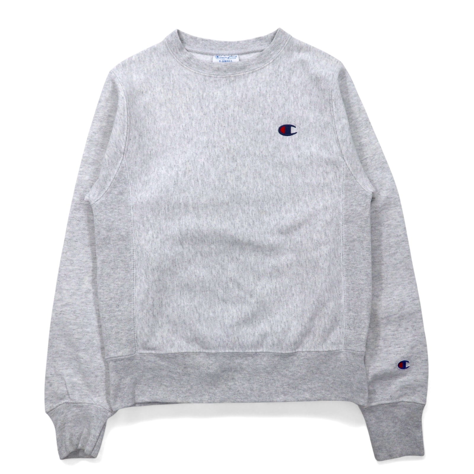 Champion Reverse Weave Felpa M Grigio Cotone Logo Ricamato Etichetta Blu Replica Reverse Weave