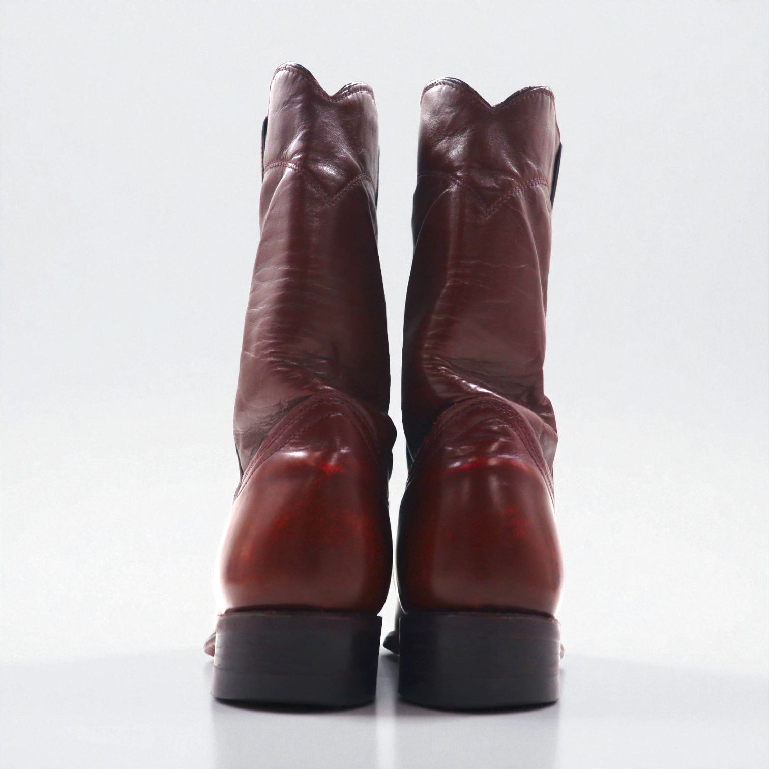 90s USA Vintage Roper Boots ローパーブーツ 27cm ペコス ウエスタン USA製 TEXAS刻印 カービングステッチ