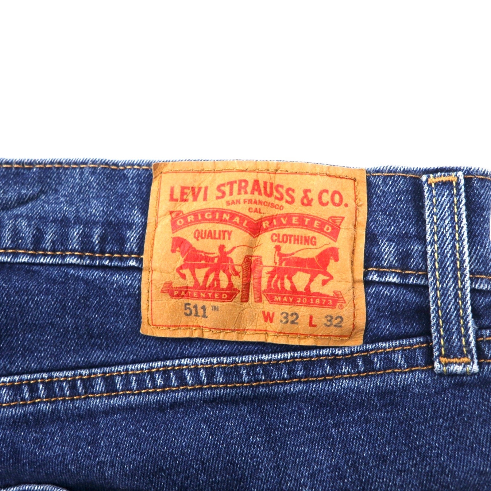 Levi's 511 Jeans slim elasticizzati in denim 32 blu cotone 511-3916