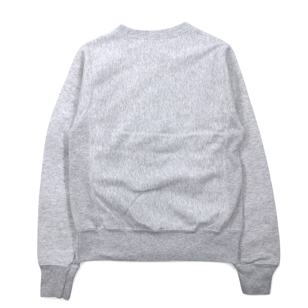Champion Reverse Weave Felpa M Grigio Cotone Logo Ricamato Etichetta Blu Replica Reverse Weave