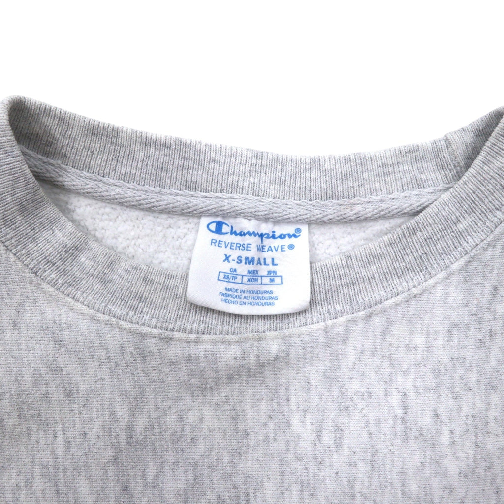 Champion Reverse Weave Felpa M Grigio Cotone Logo Ricamato Etichetta Blu Replica Reverse Weave