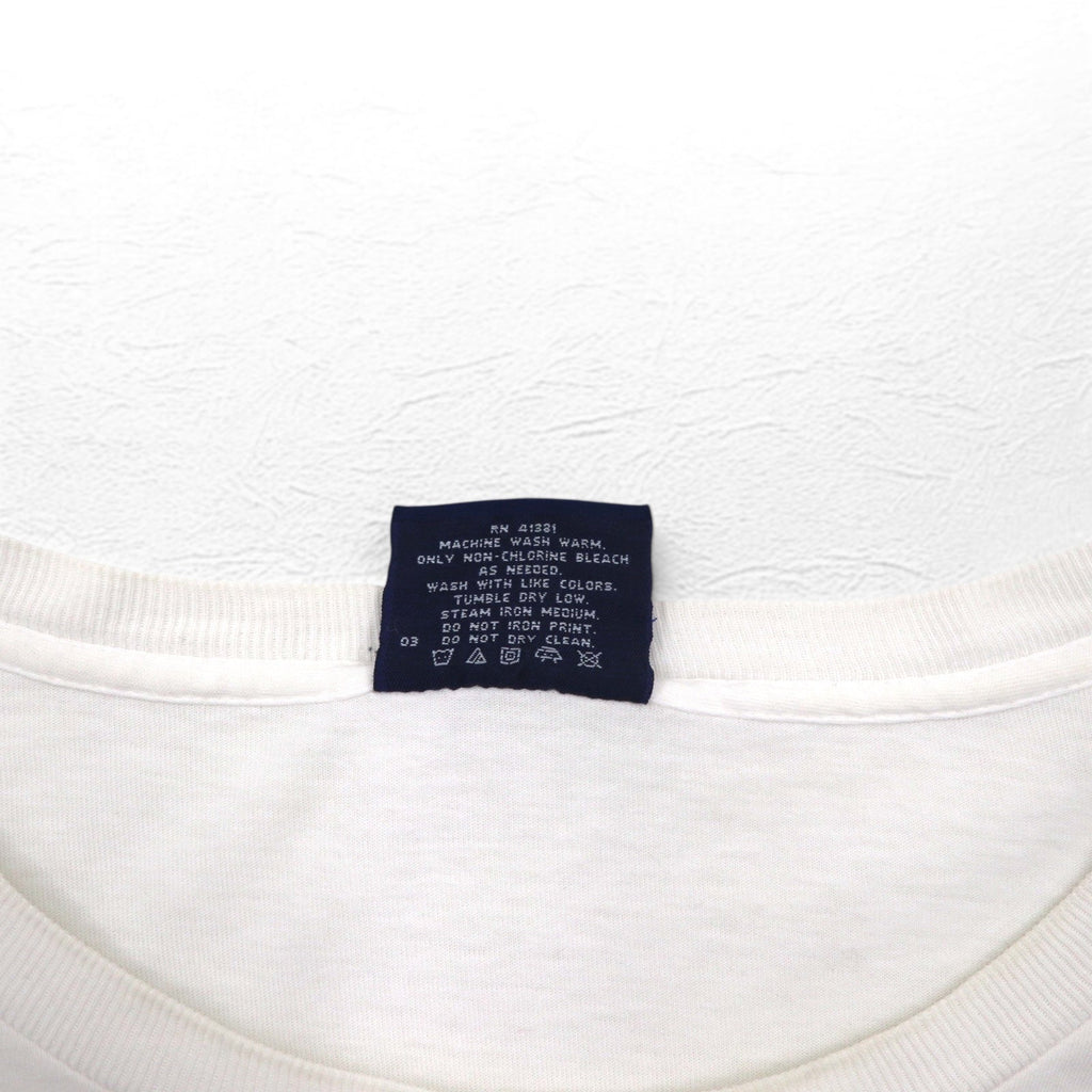 POLO SPORT RALPH LAUREN 90年代 USA製 ロングスリーブ Tシャツ ロンT XL ホワイト 12M. YACHT CHALLENGE 袖プリント