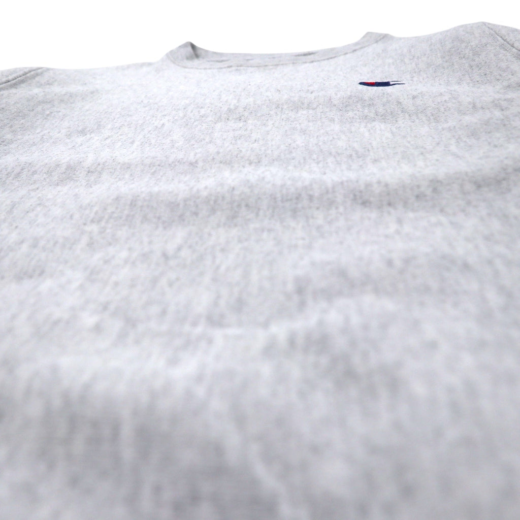 Champion Reverse Weave Felpa M Grigio Cotone Logo Ricamato Etichetta Blu Replica Reverse Weave