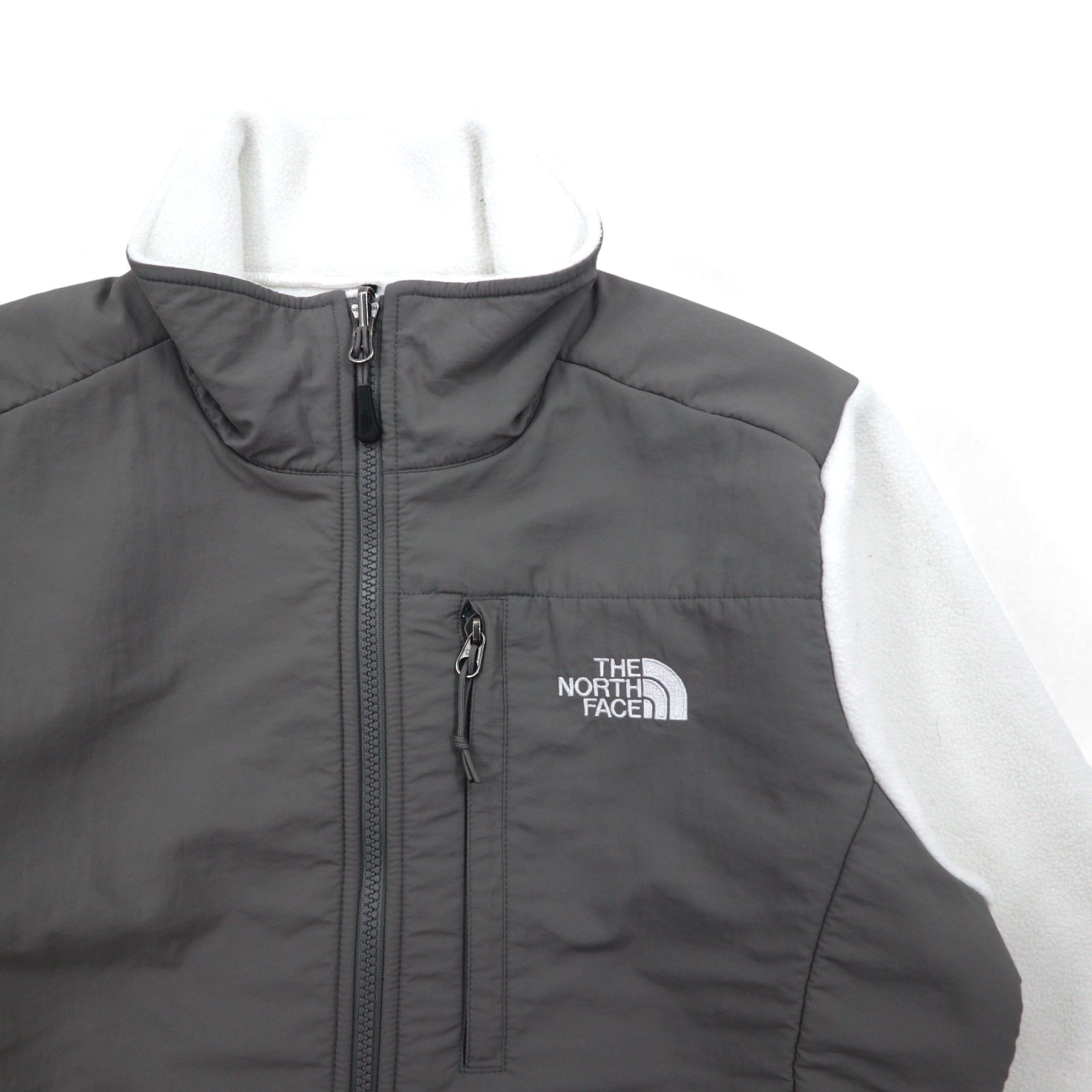 THE NORTH FACE Giacca Denali POLARTEC pile M bianco grigio standard USA