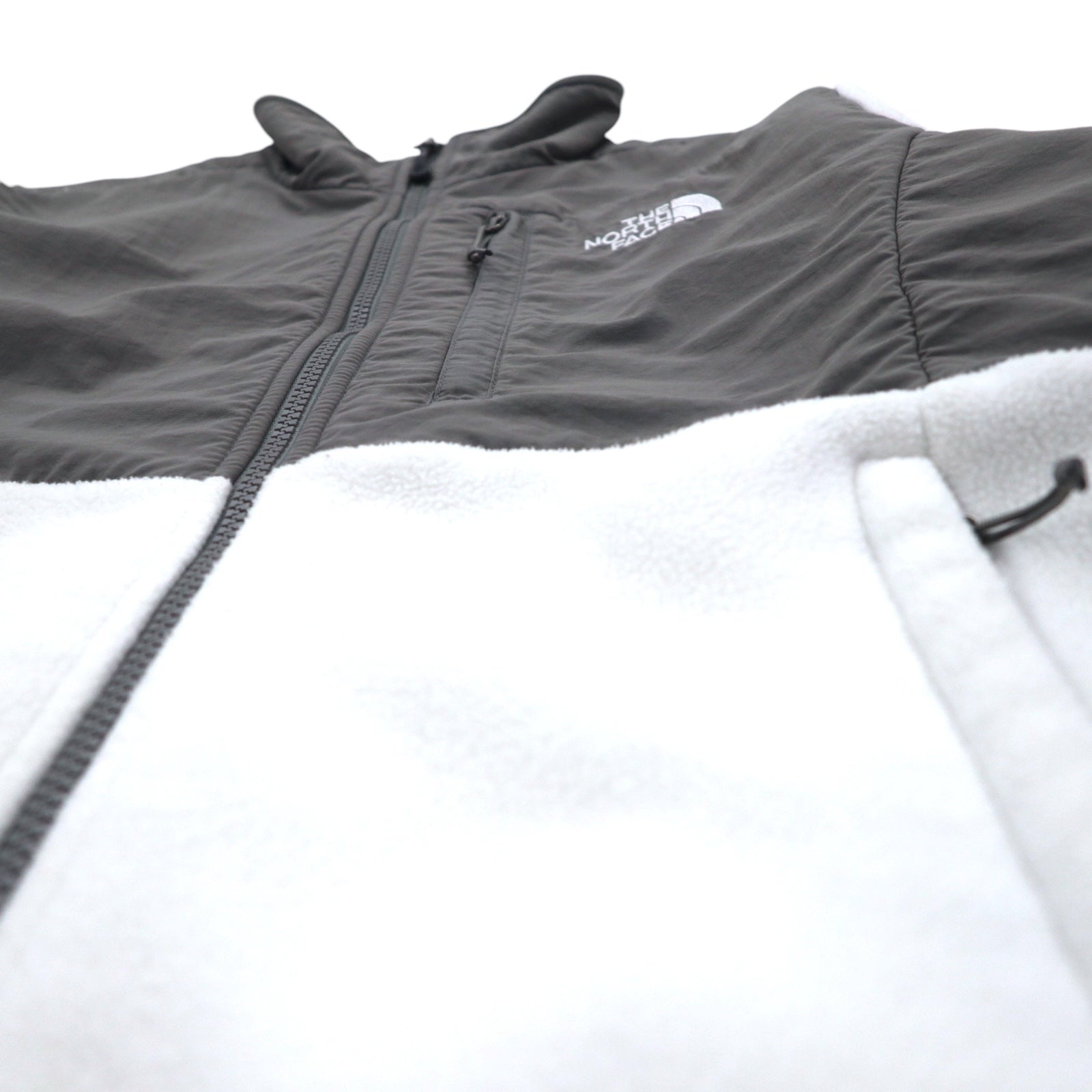 THE NORTH FACE デナリジャケット POLARTEC ポーラテック フリースジャケット M ホワイト グレー US規格