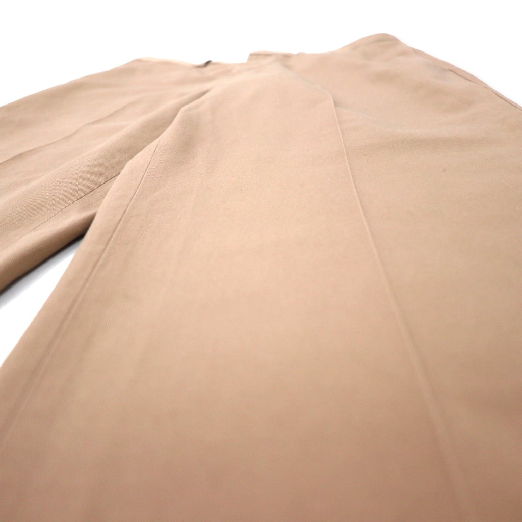 L.L.Bean Pantaloni Chino con Pieghe Centrali 34 Beige Twill di Cotone Vestibilità Naturale Antirughe Antistropicciamento 262553