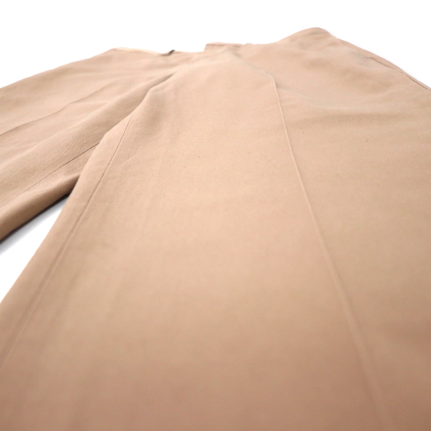 L.L.Bean Pantaloni Chino con Pieghe Centrali 34 Beige Twill di Cotone Vestibilità Naturale Antirughe Antistropicciamento 262553