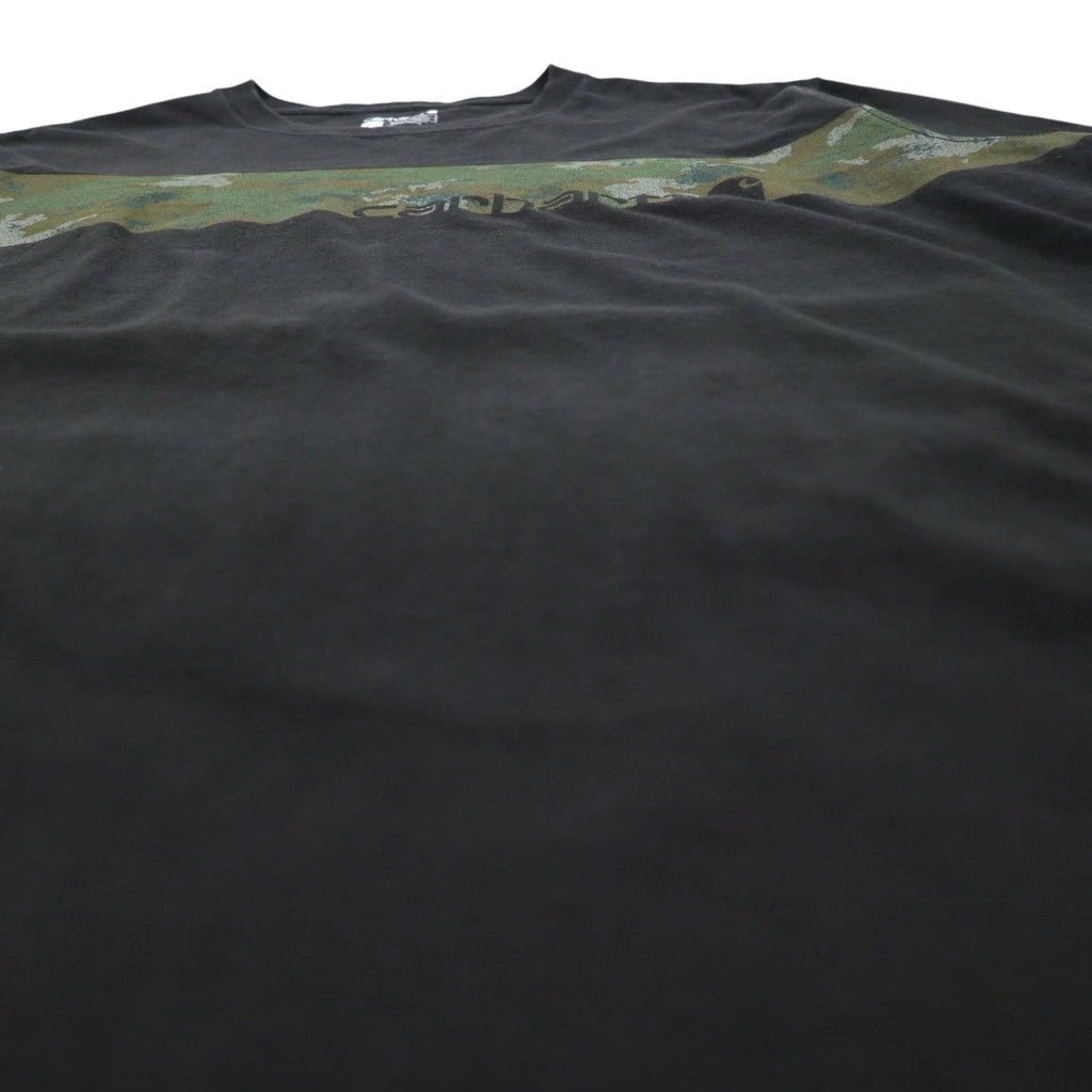 carhartt リラックスフィット Tシャツ XL ブラック カモフラ ライン RELAXED FIT 105205 グアテマラ製