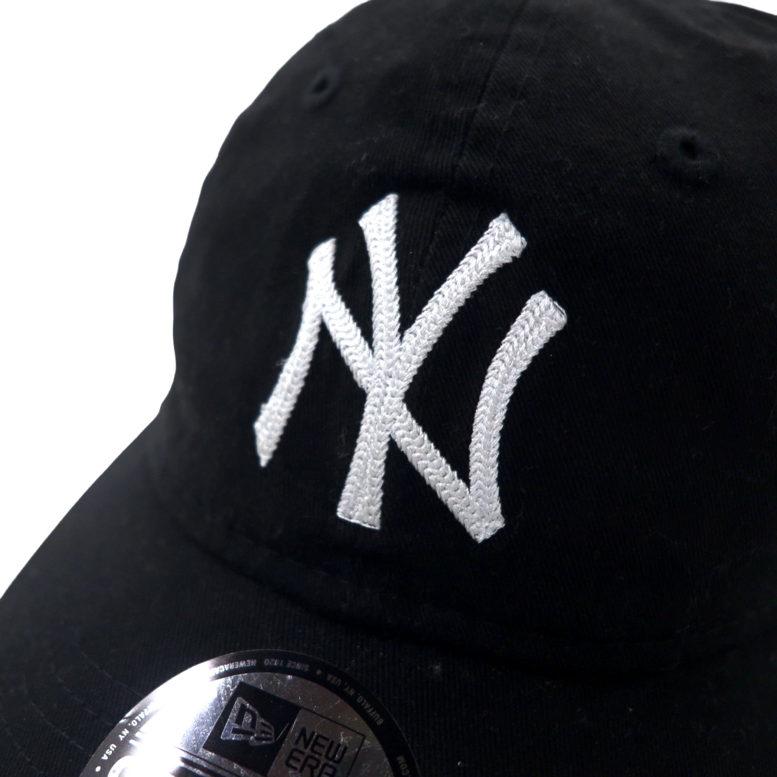 Cappellino da baseball NEW ERA ONE, nero, cotone, MLB New York Yankees, regolabile
