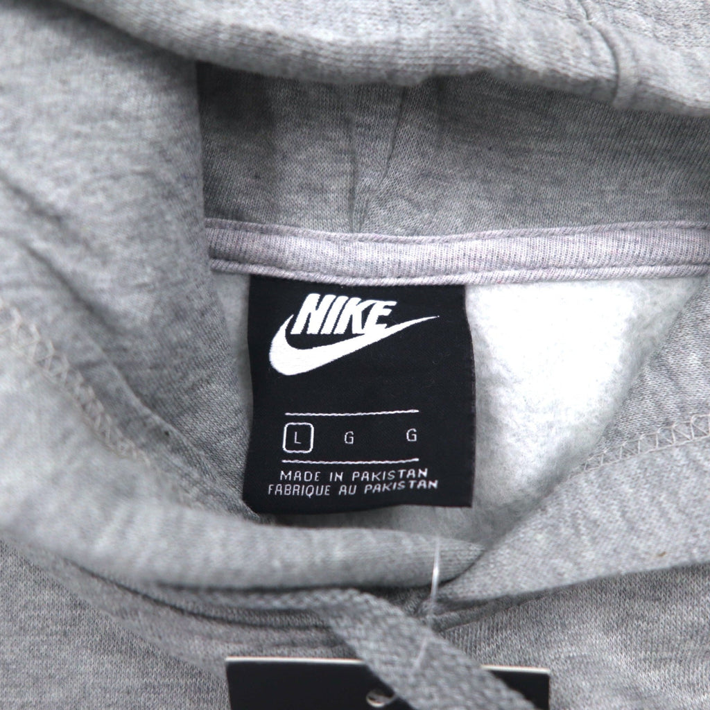 Felpa con cappuccio pullover NIKE L grigia JUST DO IT HOODIE 928717-063 Prodotto in Pakistan Articolo nuovo