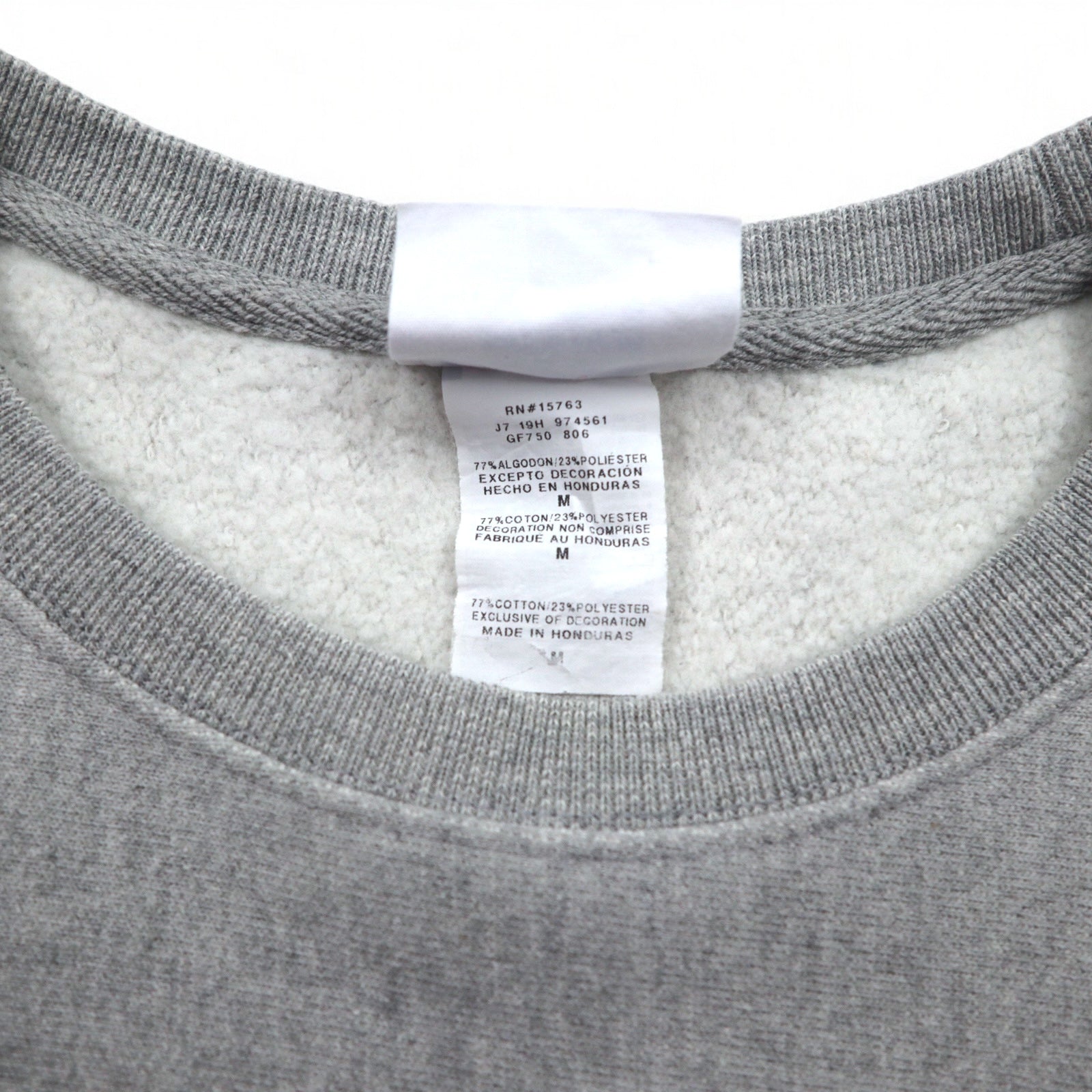 Champion Reverse Weave FELPA XL grigia etichetta blu riprodotta made in Honduras
