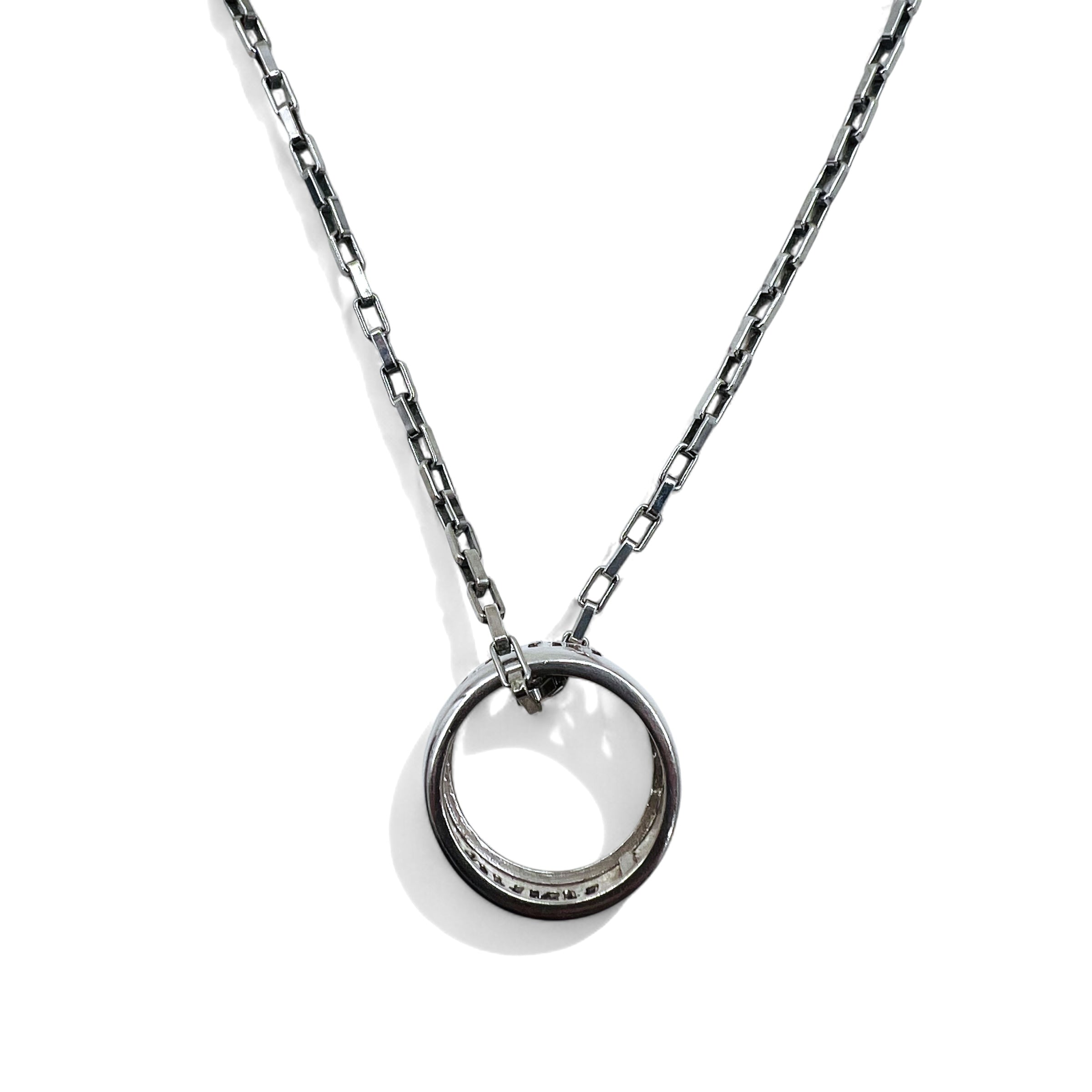 DOLCE & GABBANA チェーン ネックレス リング トップ 指輪 シルバー SILVER 925