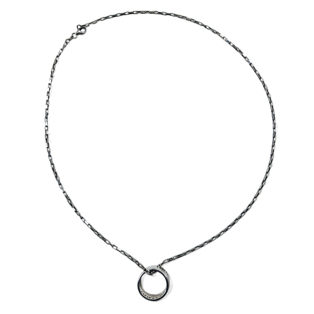 DOLCE & GABBANA チェーン ネックレス リング トップ 指輪 シルバー SILVER 925