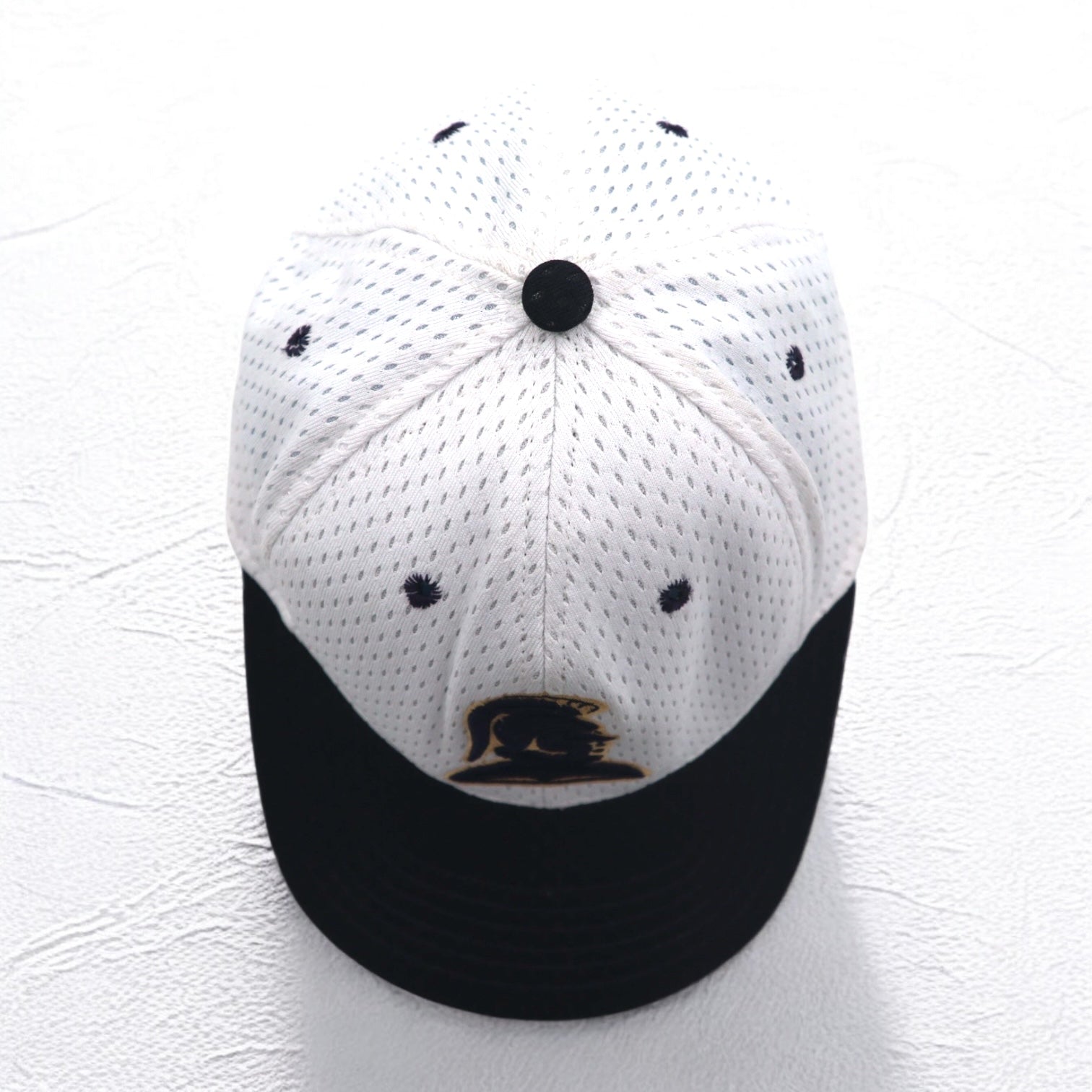Anni '90 USA Pro-Line Cappellino da baseball bicolore TAGLIA UNICA bianco rete