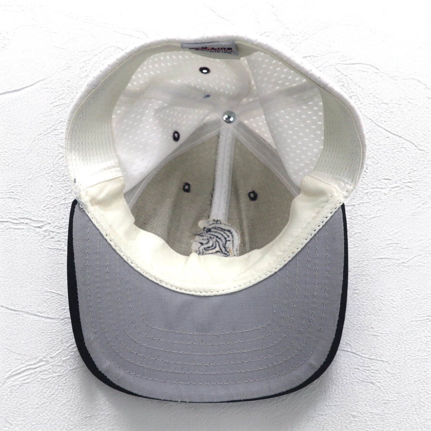 Anni '90 USA Pro-Line Cappellino da baseball bicolore TAGLIA UNICA bianco rete