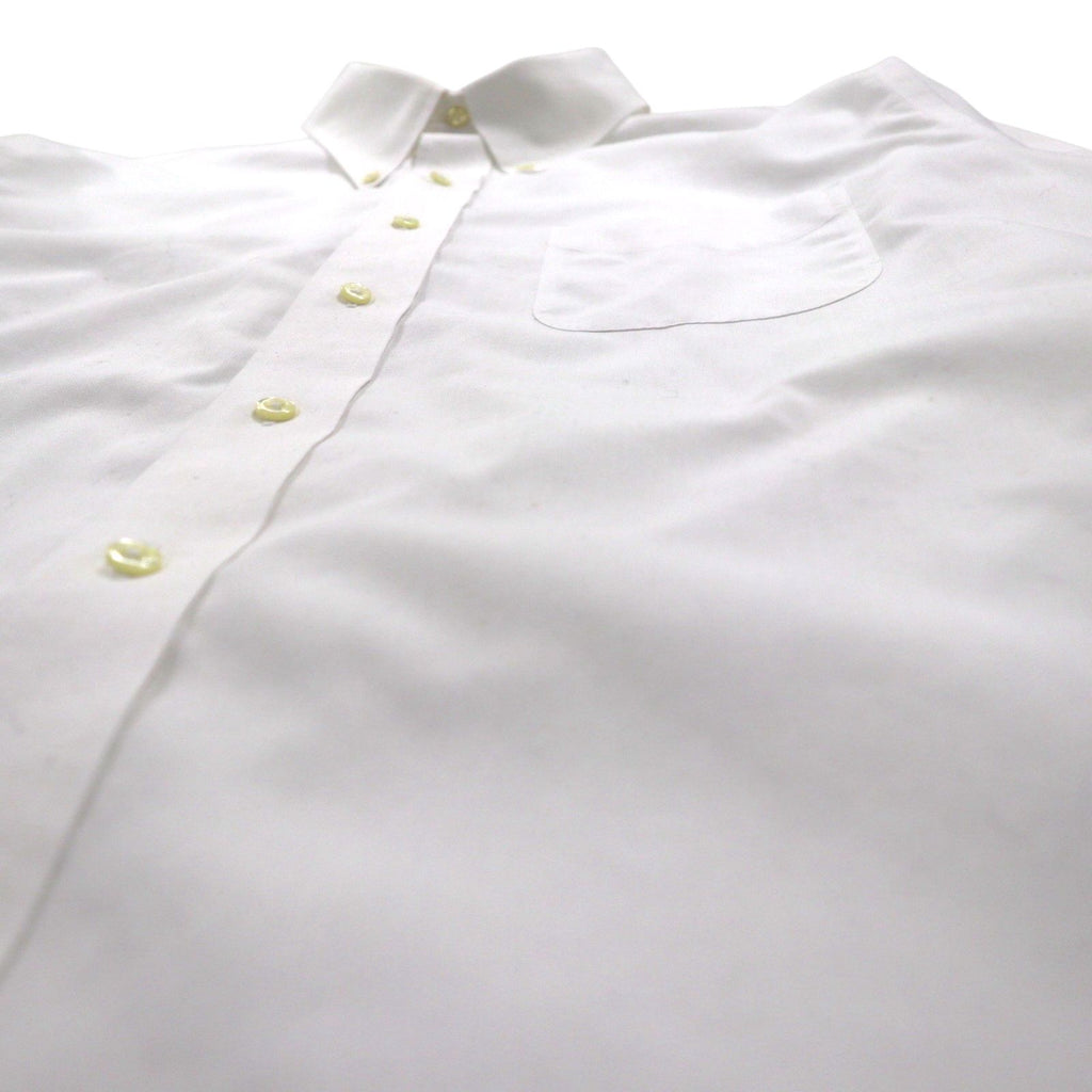 Brooks Brothers ボタンダウン シャツ XL ホワイト コットン ブロード 胸ポケット REGENT ノンアイロン