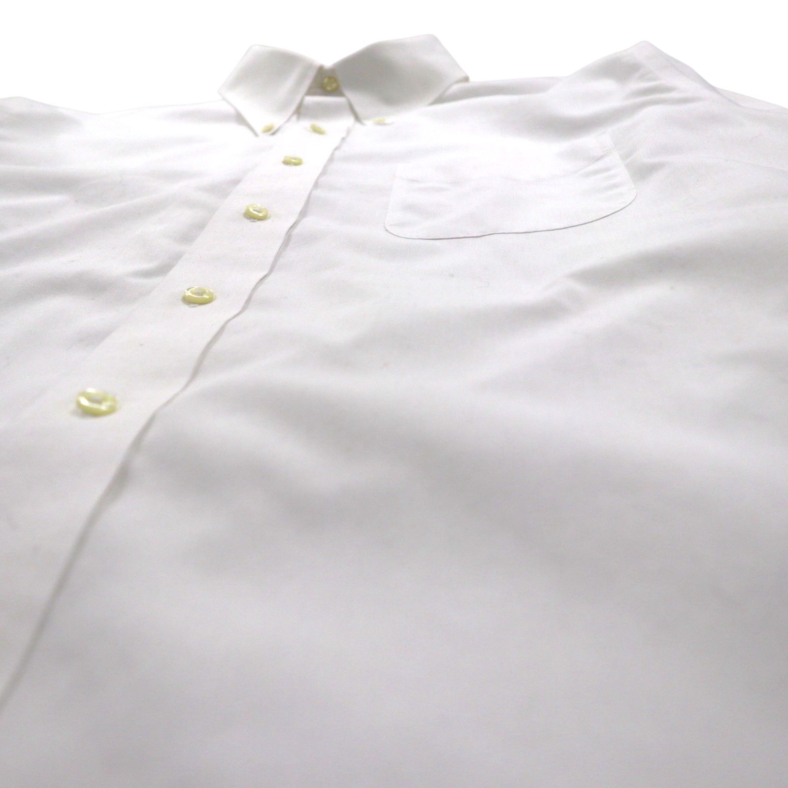 Brooks Brothers ボタンダウン シャツ XL ホワイト コットン ブロード 胸ポケット REGENT ノンアイロン
