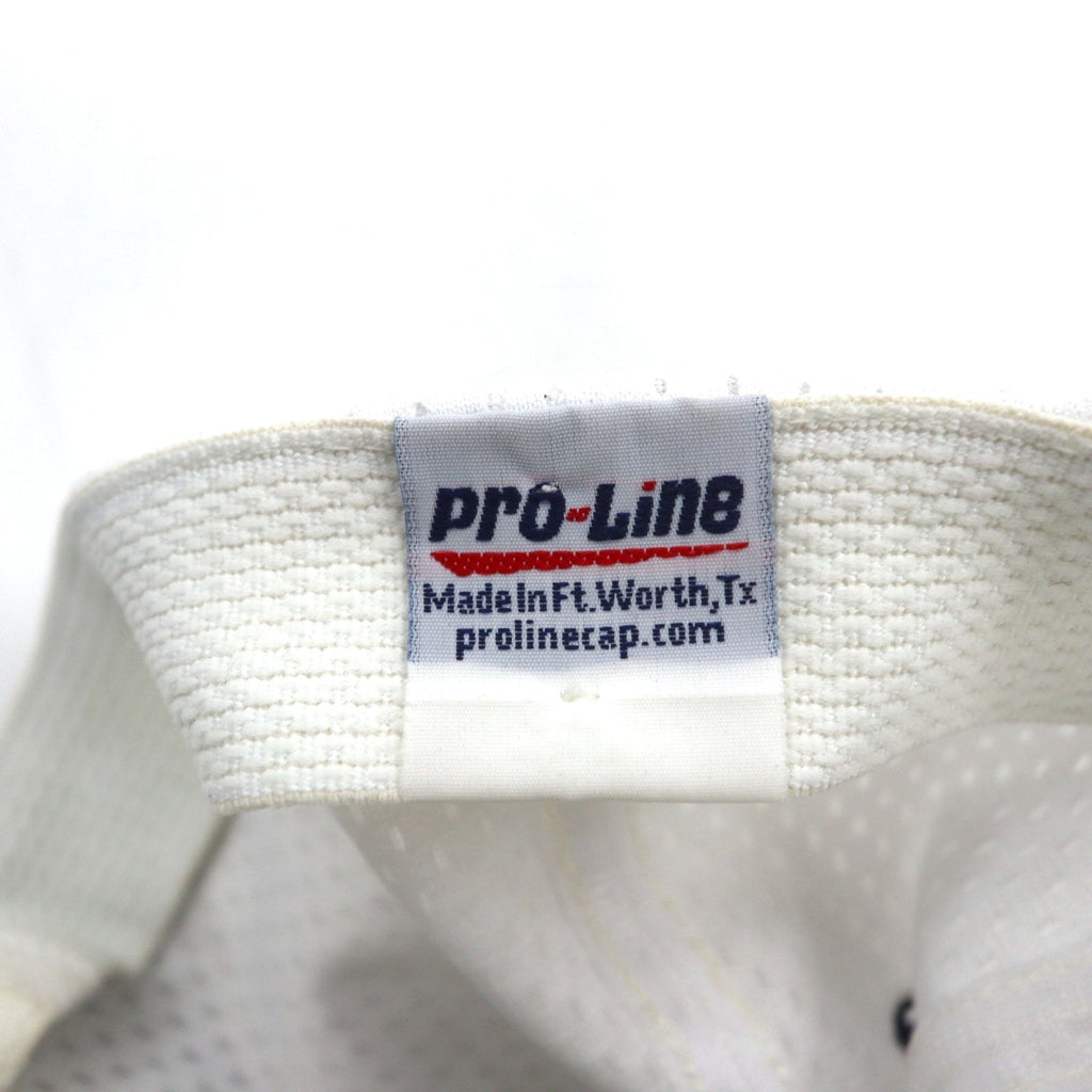 90年代 USA製 Pro-Line バイカラー ベースボールキャップ ONE ホワイト メッシュ